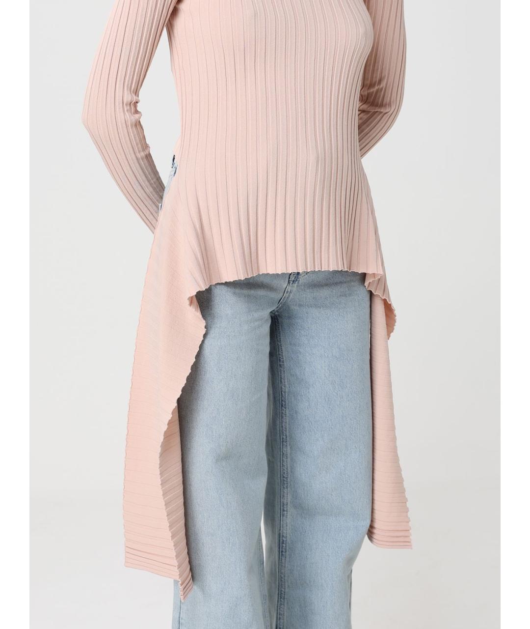 MOSCHINO JEANS Розовый вискозный джемпер / свитер, фото 3