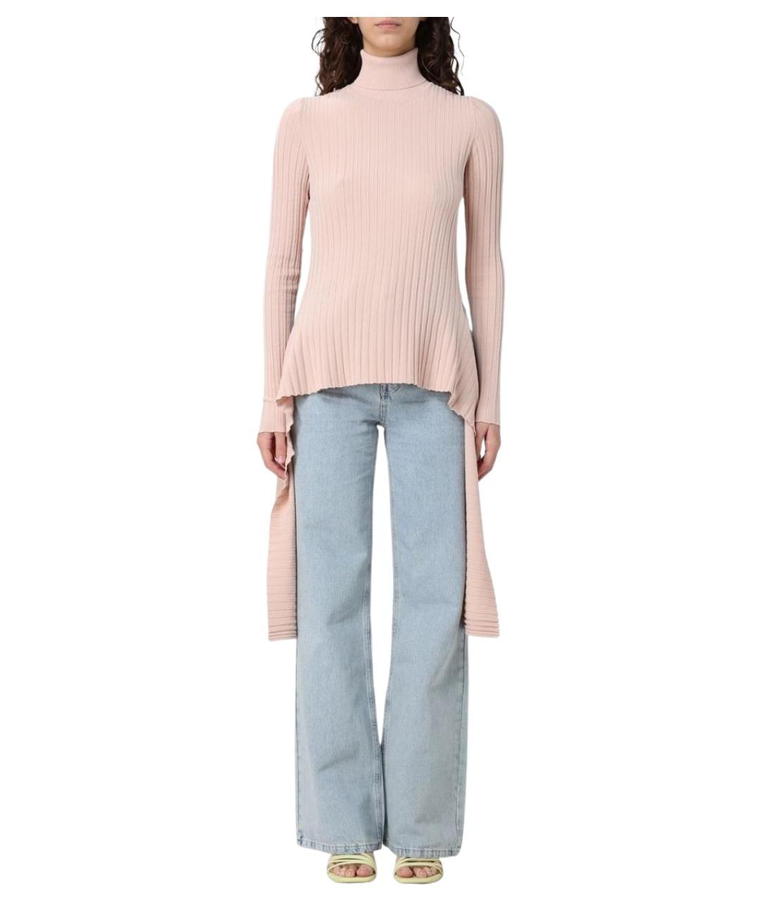 MOSCHINO JEANS Розовый вискозный джемпер / свитер, фото 1