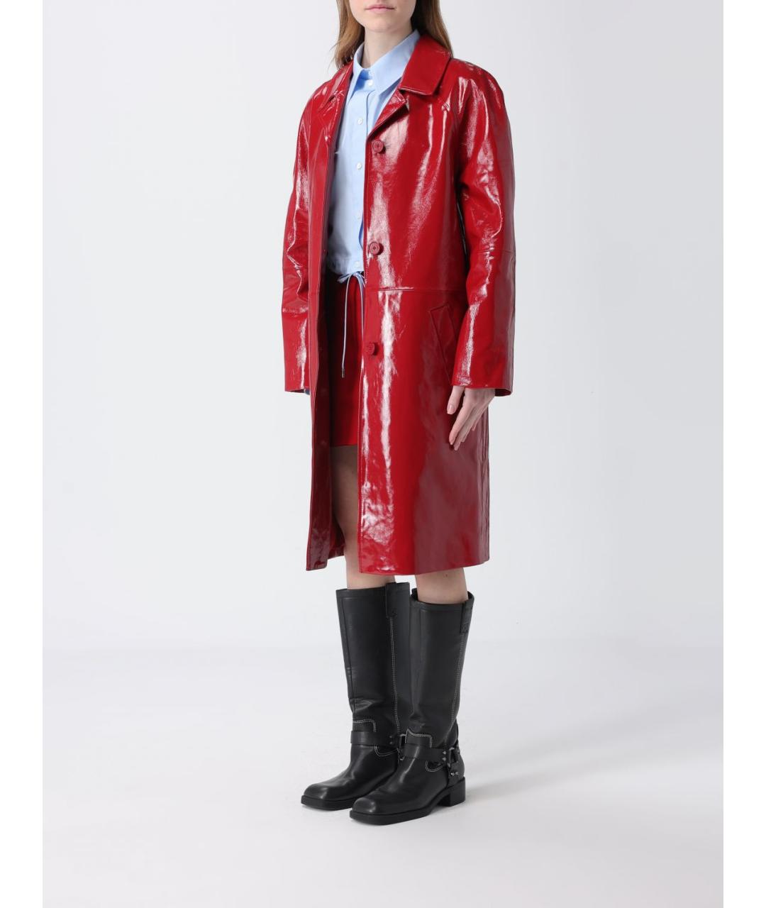 MOSCHINO JEANS Красное пальто, фото 3