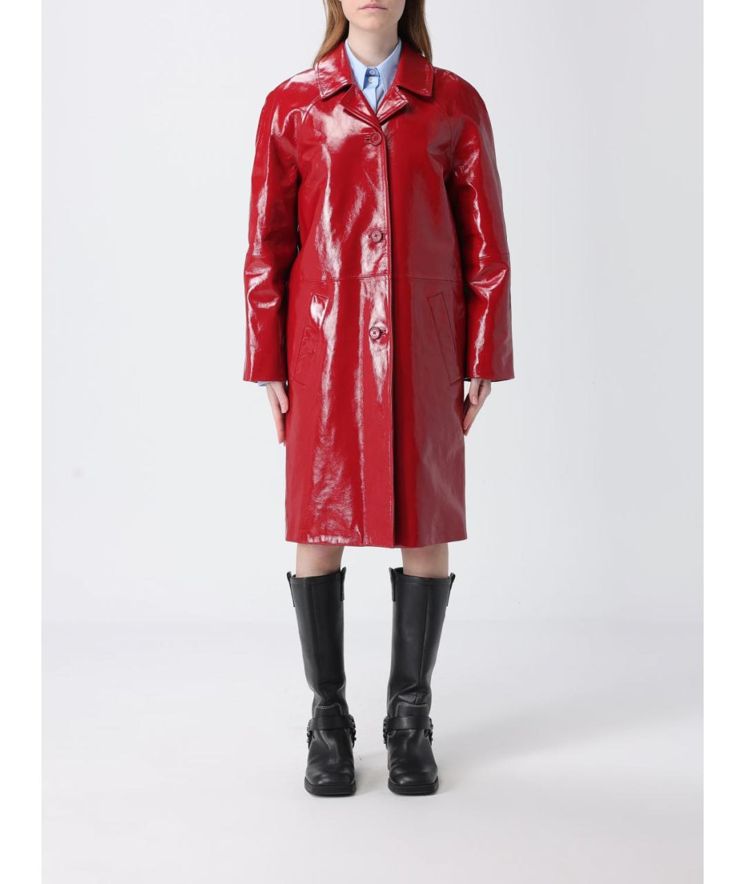 MOSCHINO JEANS Красное пальто, фото 5