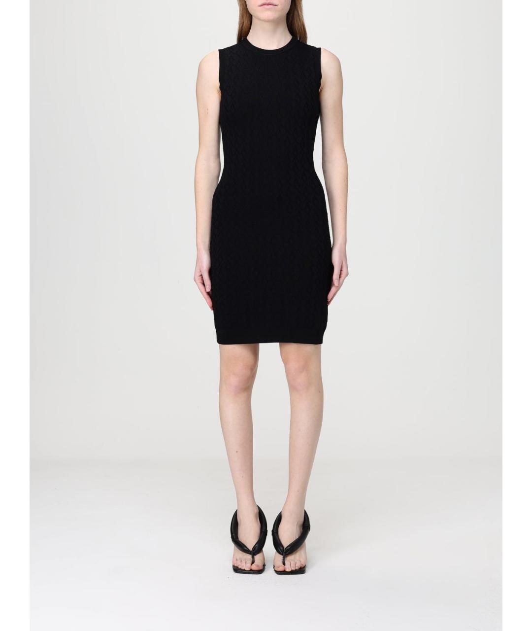 ARMANI EXCHANGE Черное полиамидовое повседневное платье, фото 4