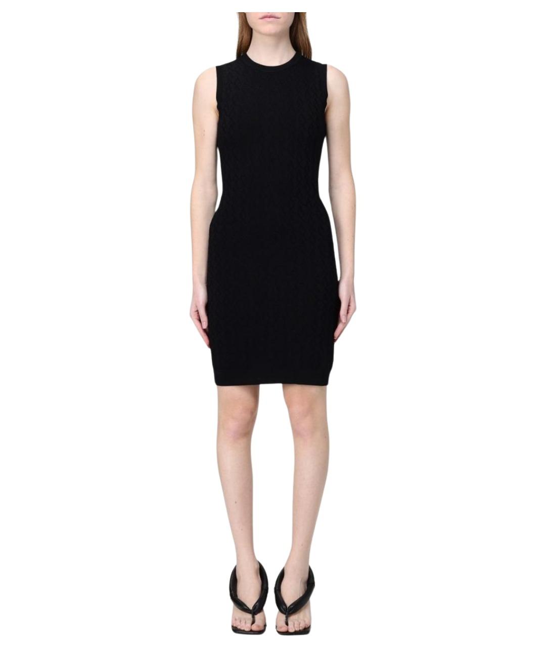 ARMANI EXCHANGE Черное полиамидовое повседневное платье, фото 1