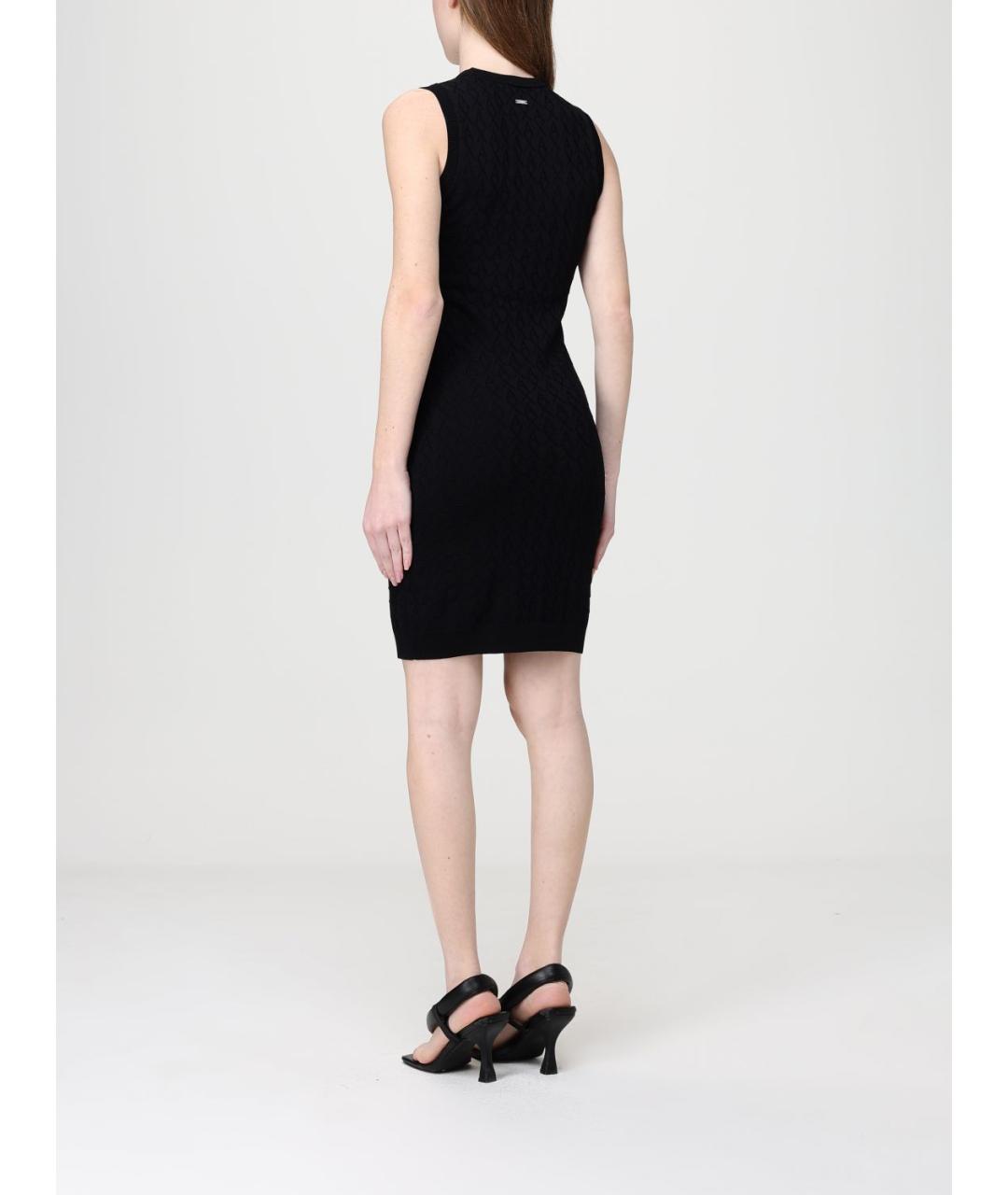 ARMANI EXCHANGE Черное полиамидовое повседневное платье, фото 2