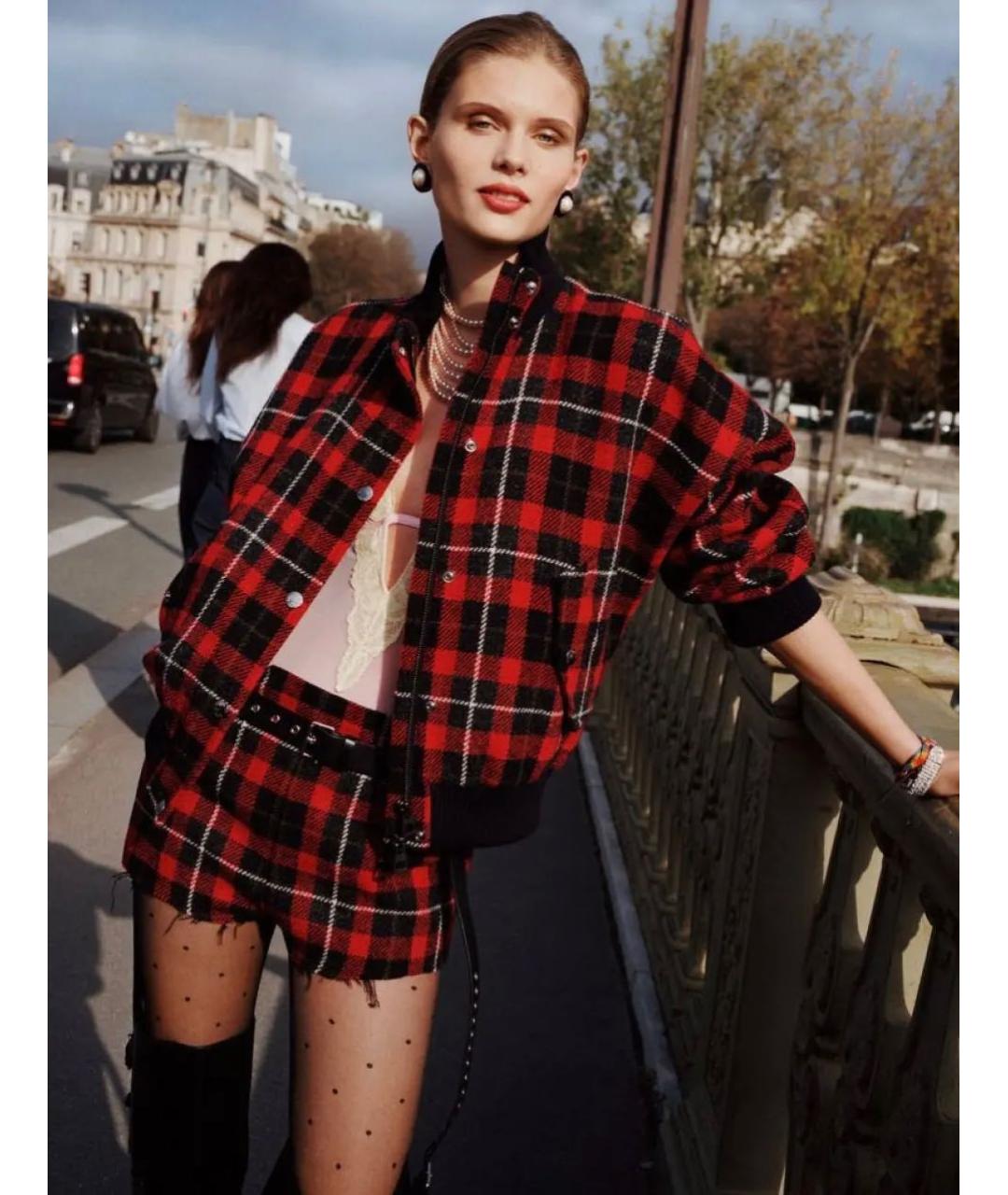 CHRISTIAN DIOR Красный шерстяной костюм с брюками, фото 6