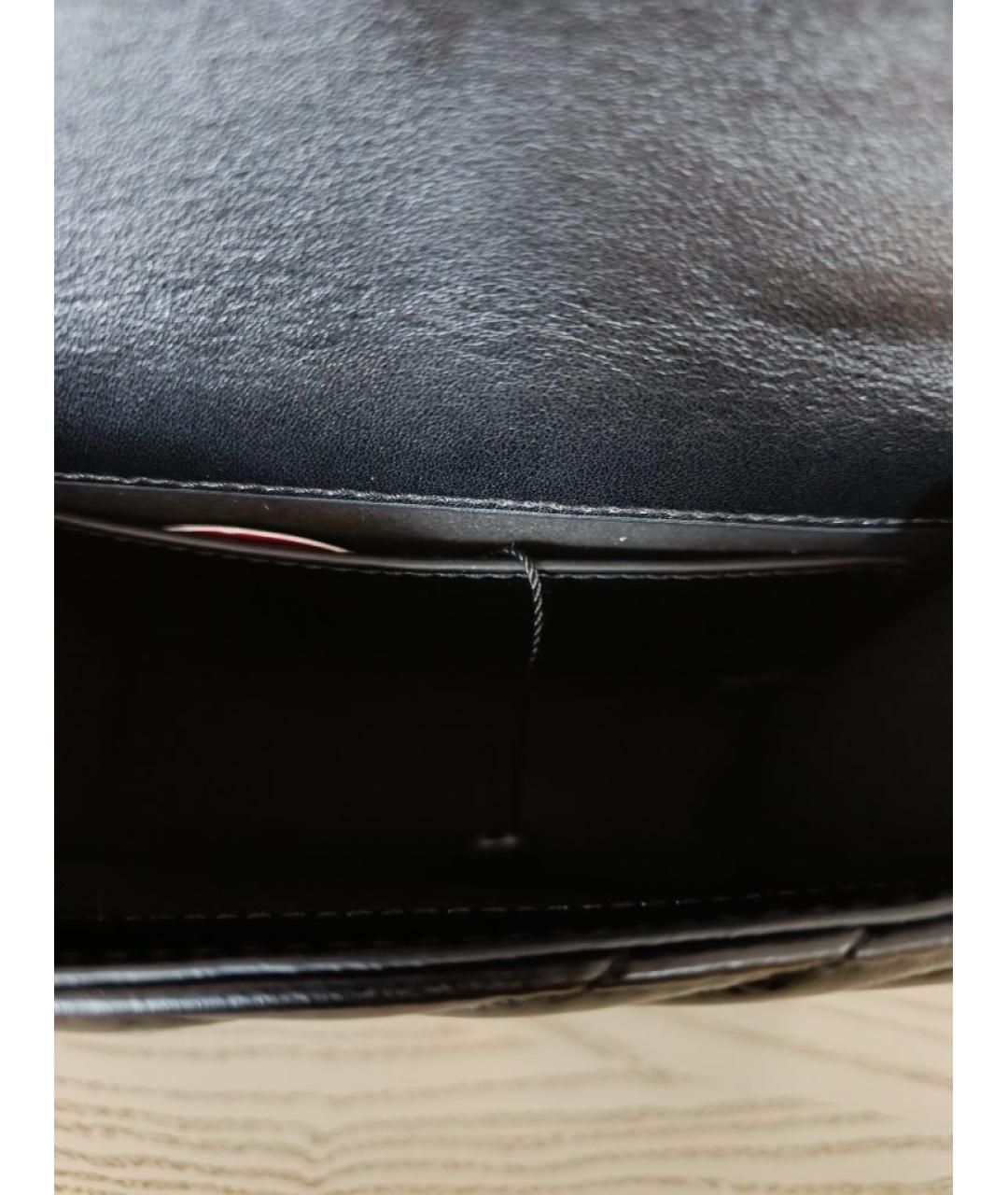 PINKO Черная кожаная сумка через плечо, фото 4