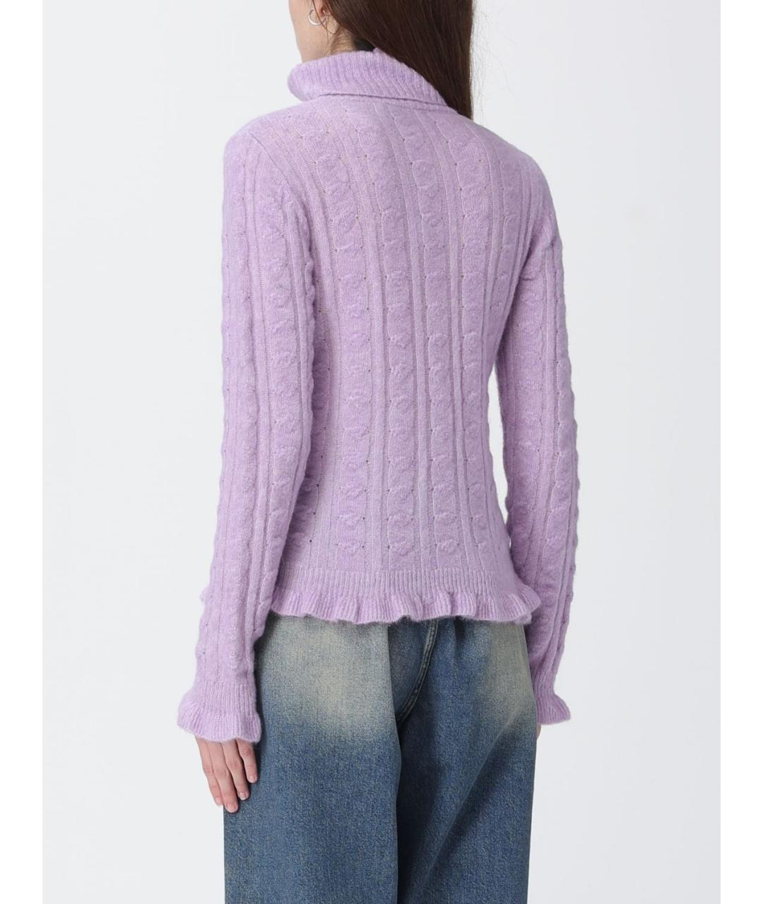 MOSCHINO JEANS Фиолетовая шерстяная водолазка, фото 2