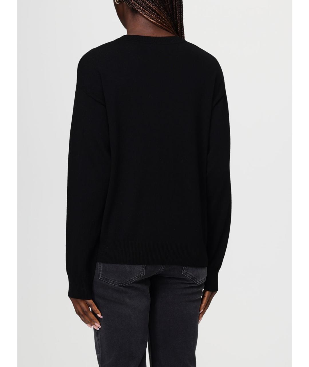 MOSCHINO JEANS Черный шерстяной джемпер / свитер, фото 2