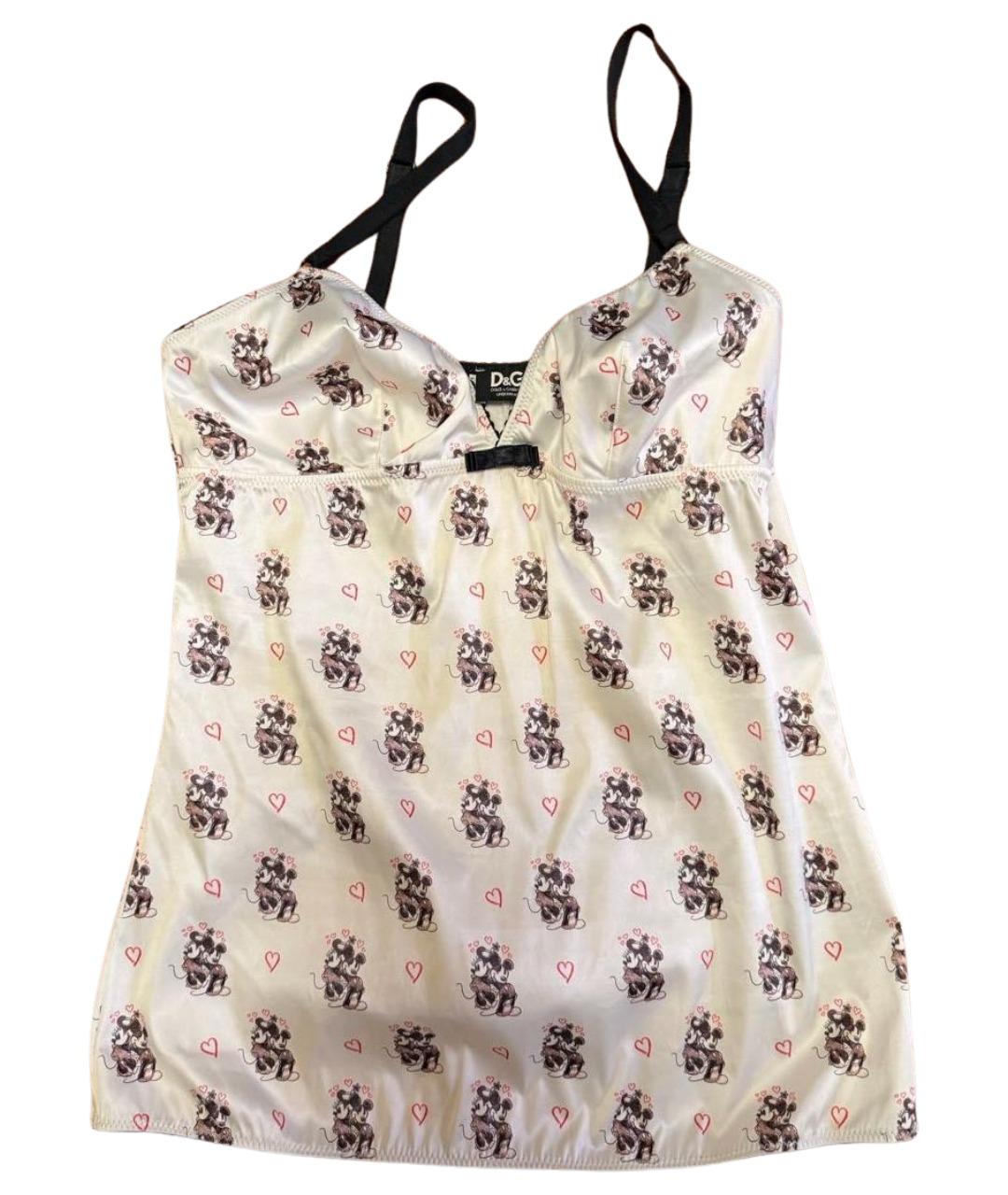 DOLCE&GABBANA Белая пижамы и сорочки, фото 1