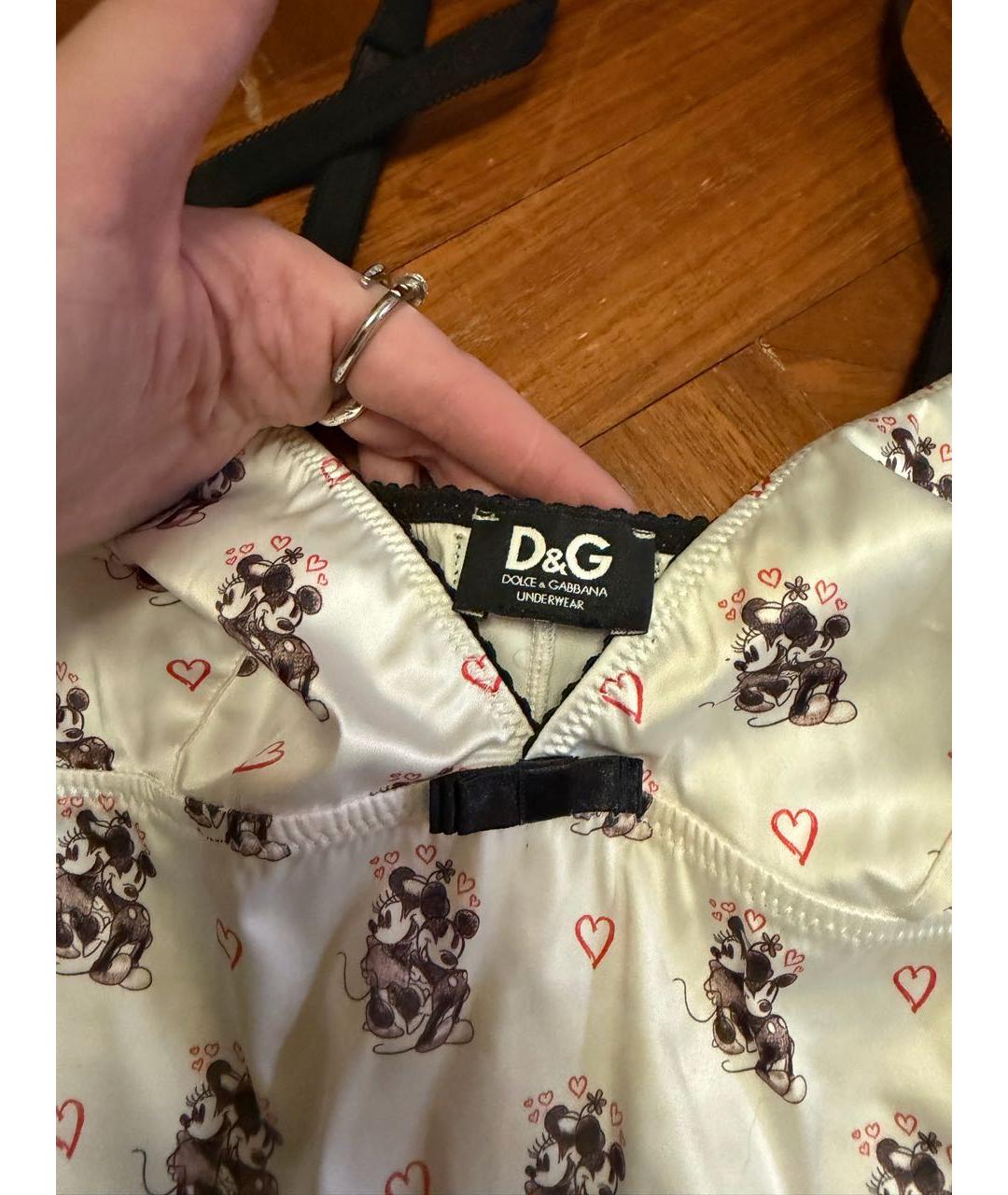 DOLCE&GABBANA Белая пижамы и сорочки, фото 3