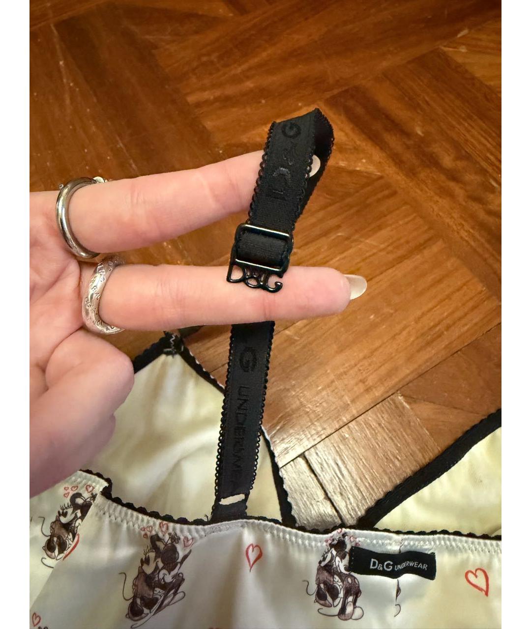 DOLCE&GABBANA Белая пижамы и сорочки, фото 4