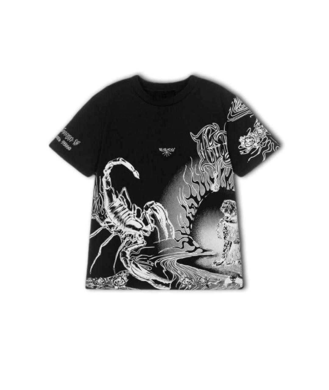 GIVENCHY Черная хлопковая детская футболка, фото 8