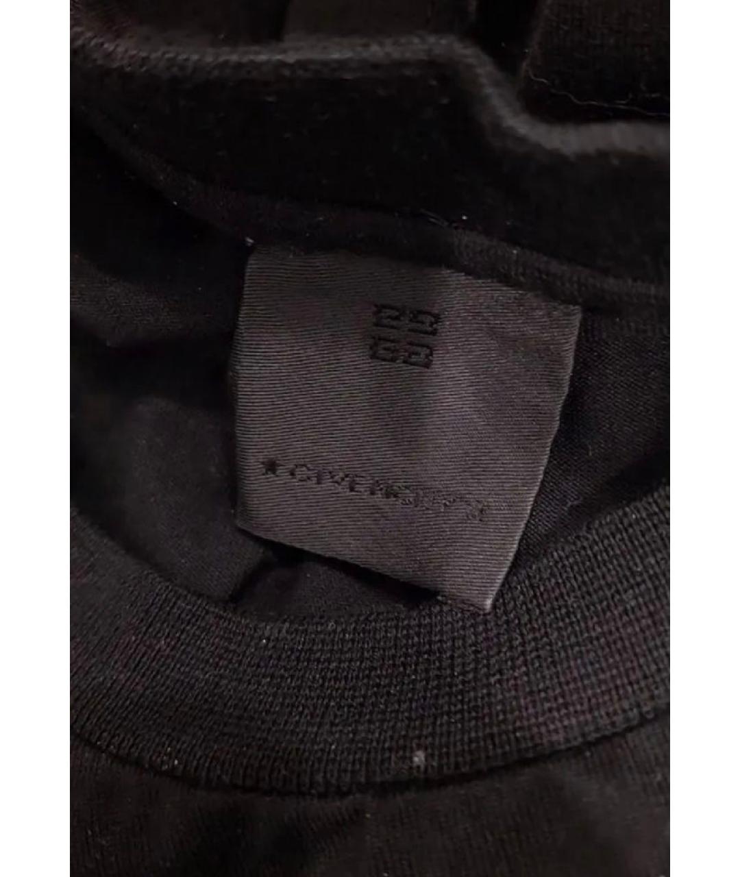 GIVENCHY Черная хлопковая детская футболка, фото 3