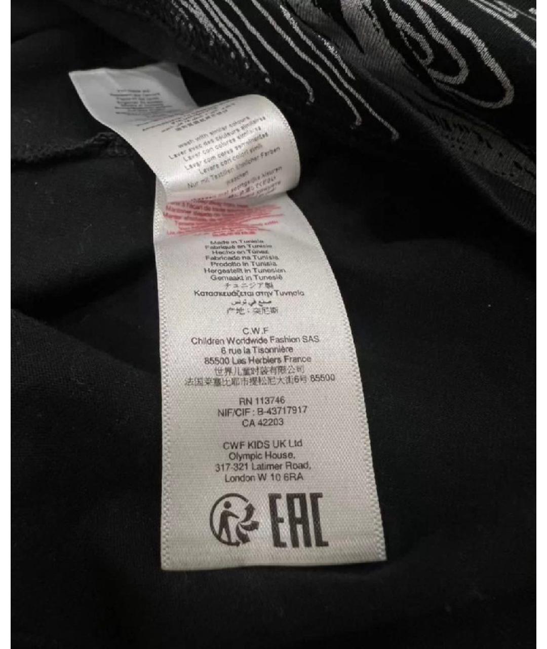 GIVENCHY Черная хлопковая детская футболка, фото 6