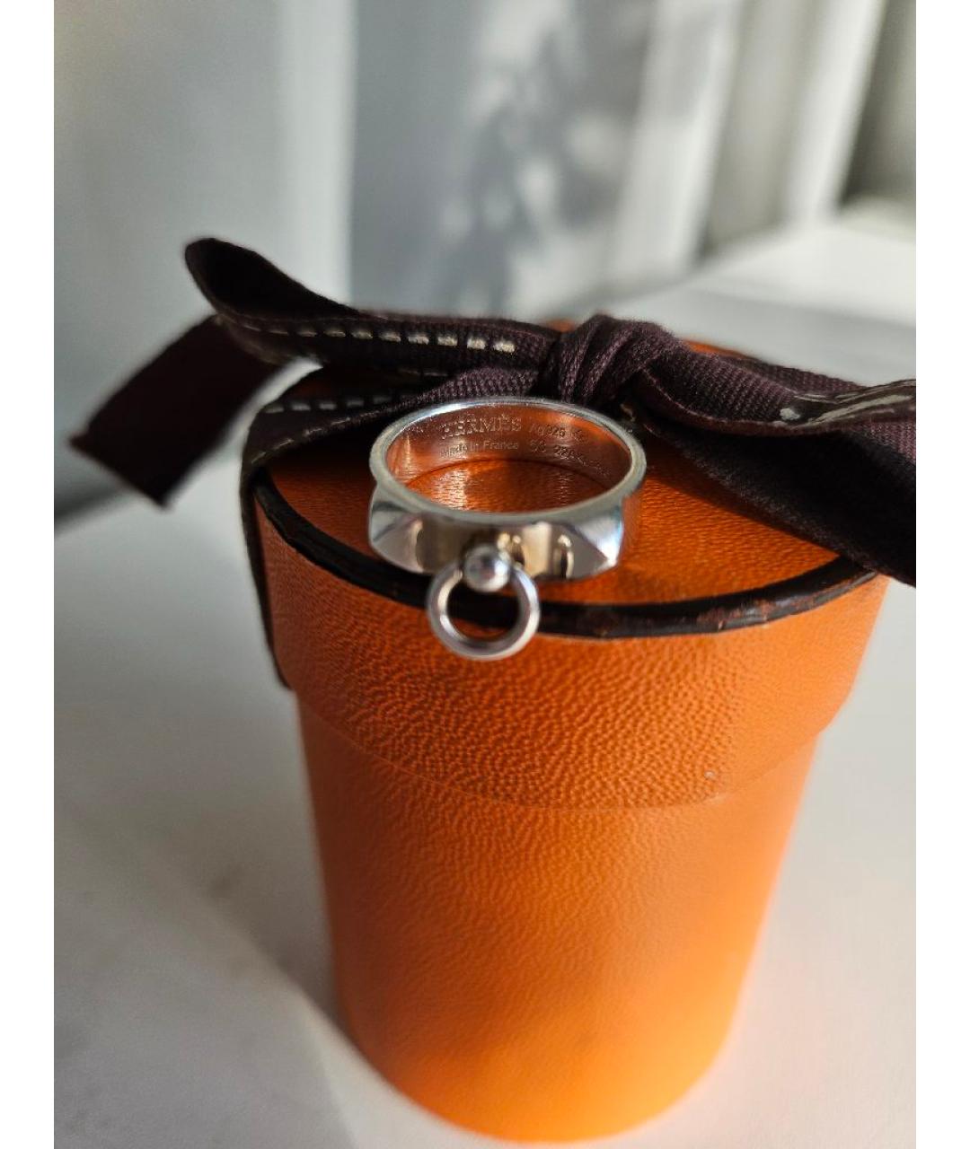 HERMES Серебряное серебряное кольцо, фото 3