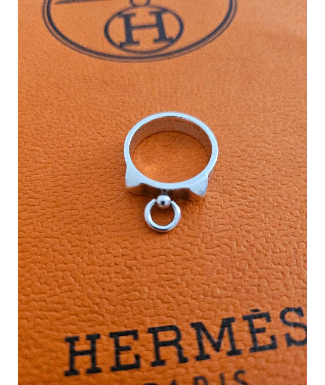 HERMES Серебряное серебряное кольцо, фото 5