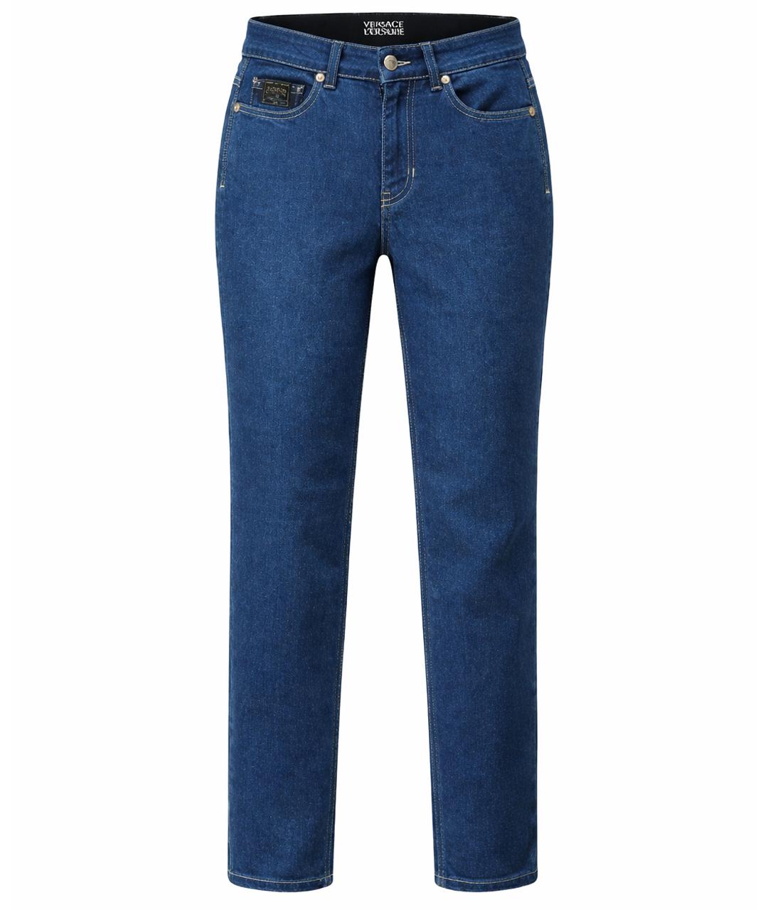 VERSACE JEANS COUTURE Синие хлопковые джинсы слим, фото 1