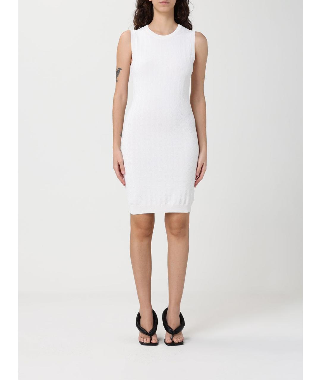 ARMANI EXCHANGE Белое полиамидовое повседневное платье, фото 4