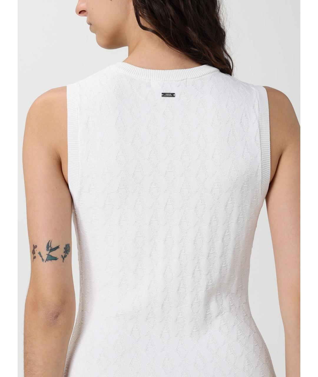 ARMANI EXCHANGE Белое полиамидовое повседневное платье, фото 3