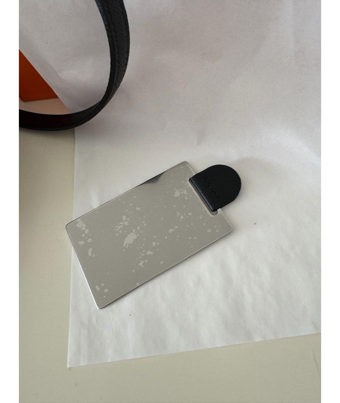 HERMES Черная кожаная сумка через плечо, фото 7