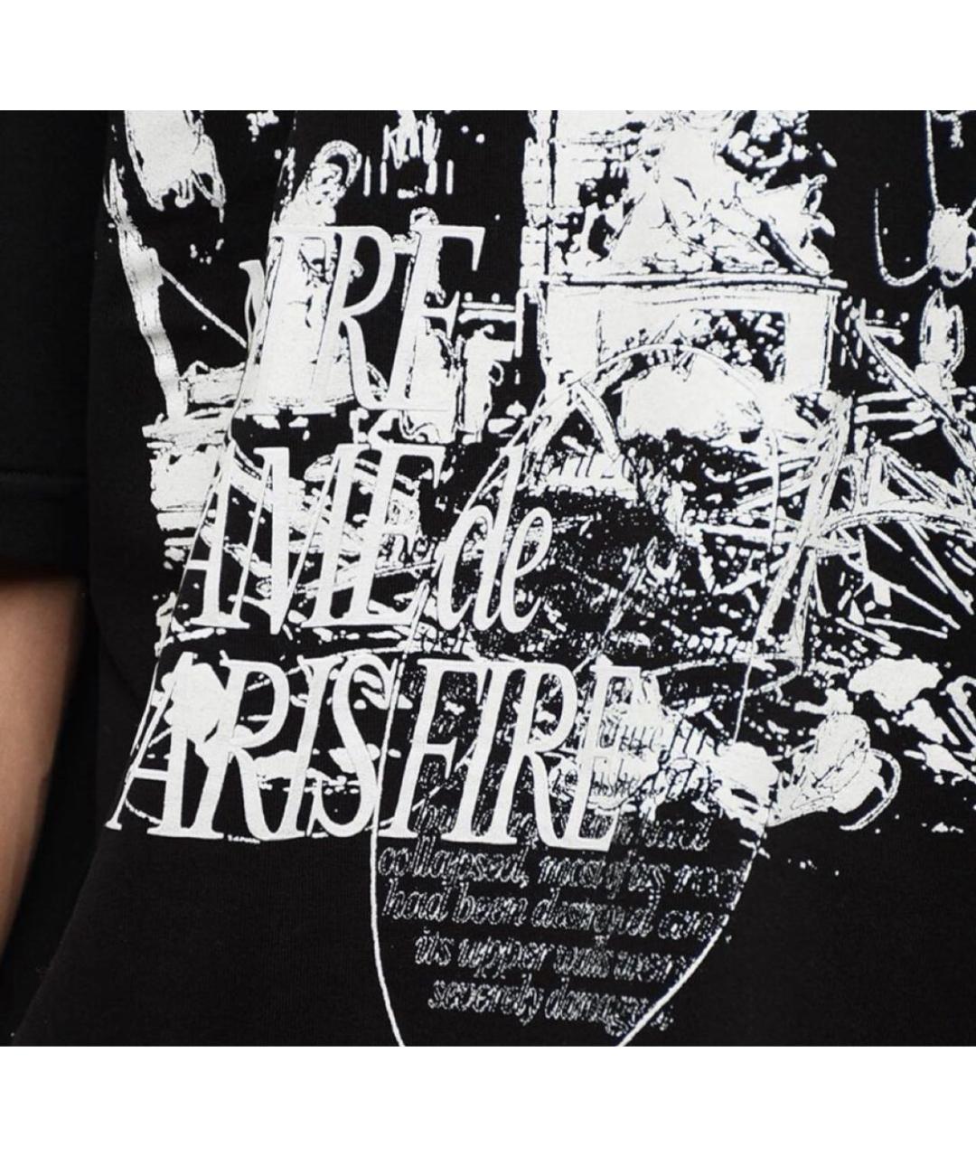 1989 STUDIO Черная хлопковая футболка, фото 4