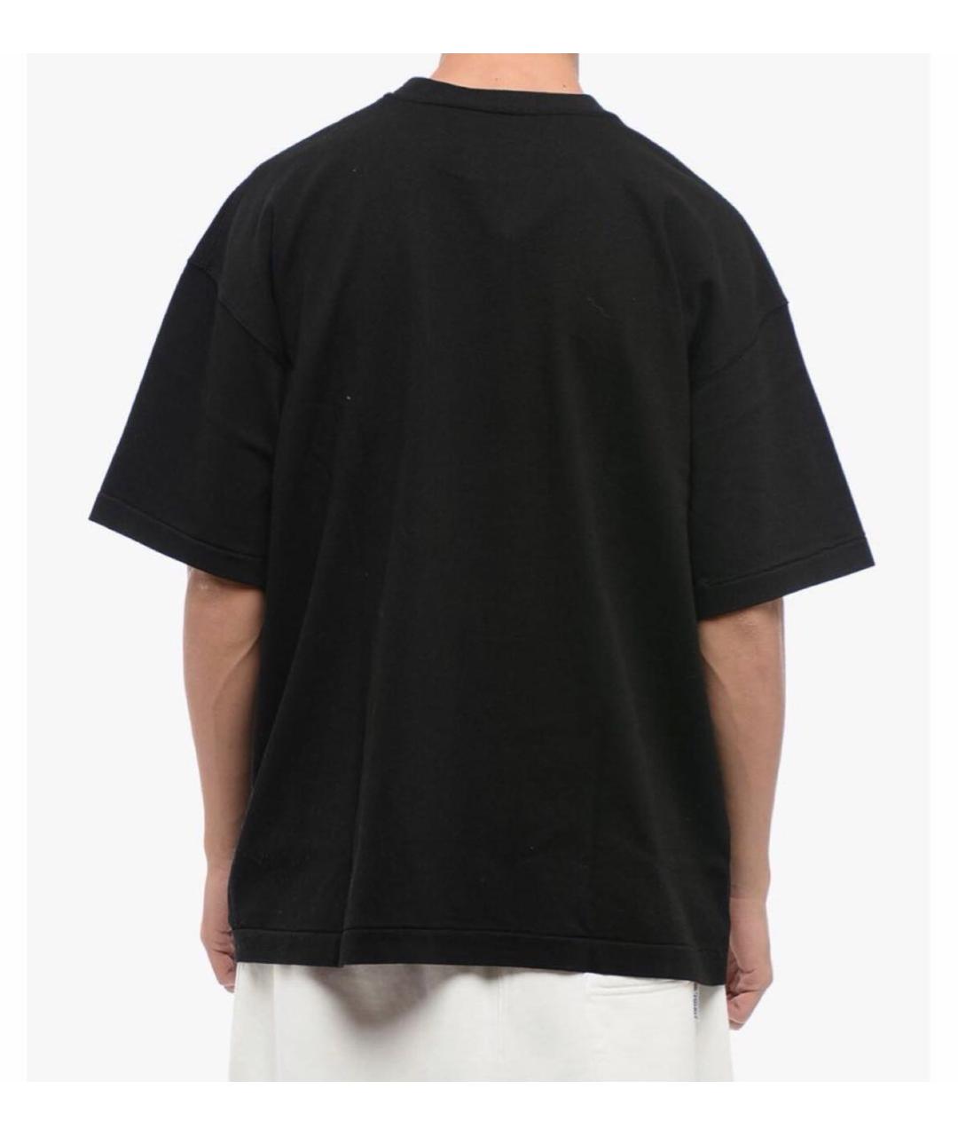 1989 STUDIO Черная хлопковая футболка, фото 3