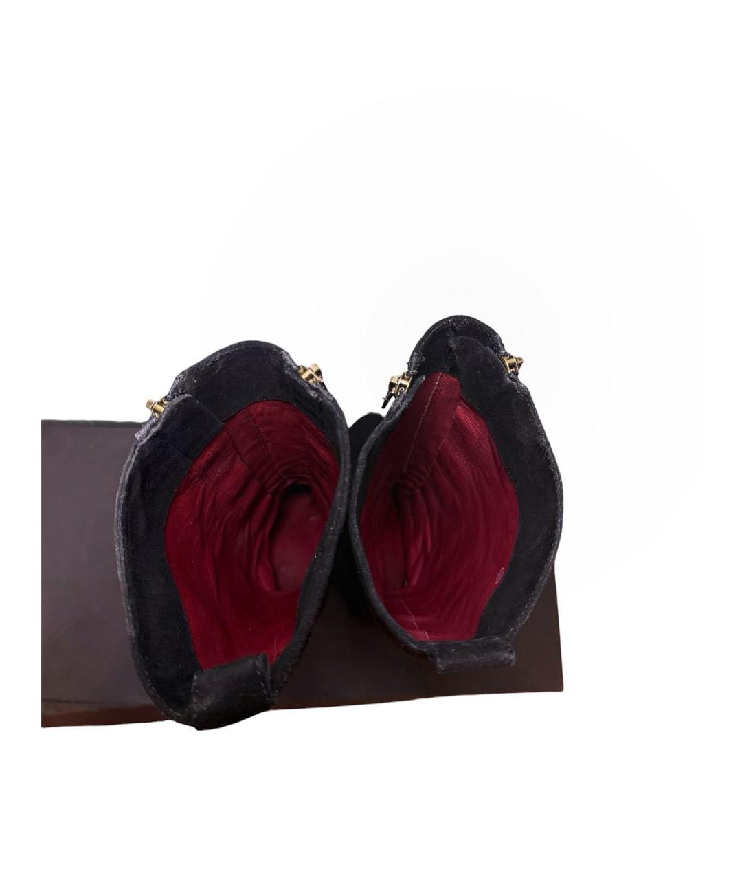 MARC BY MARC JACOBS Черные замшевые сапоги, фото 6