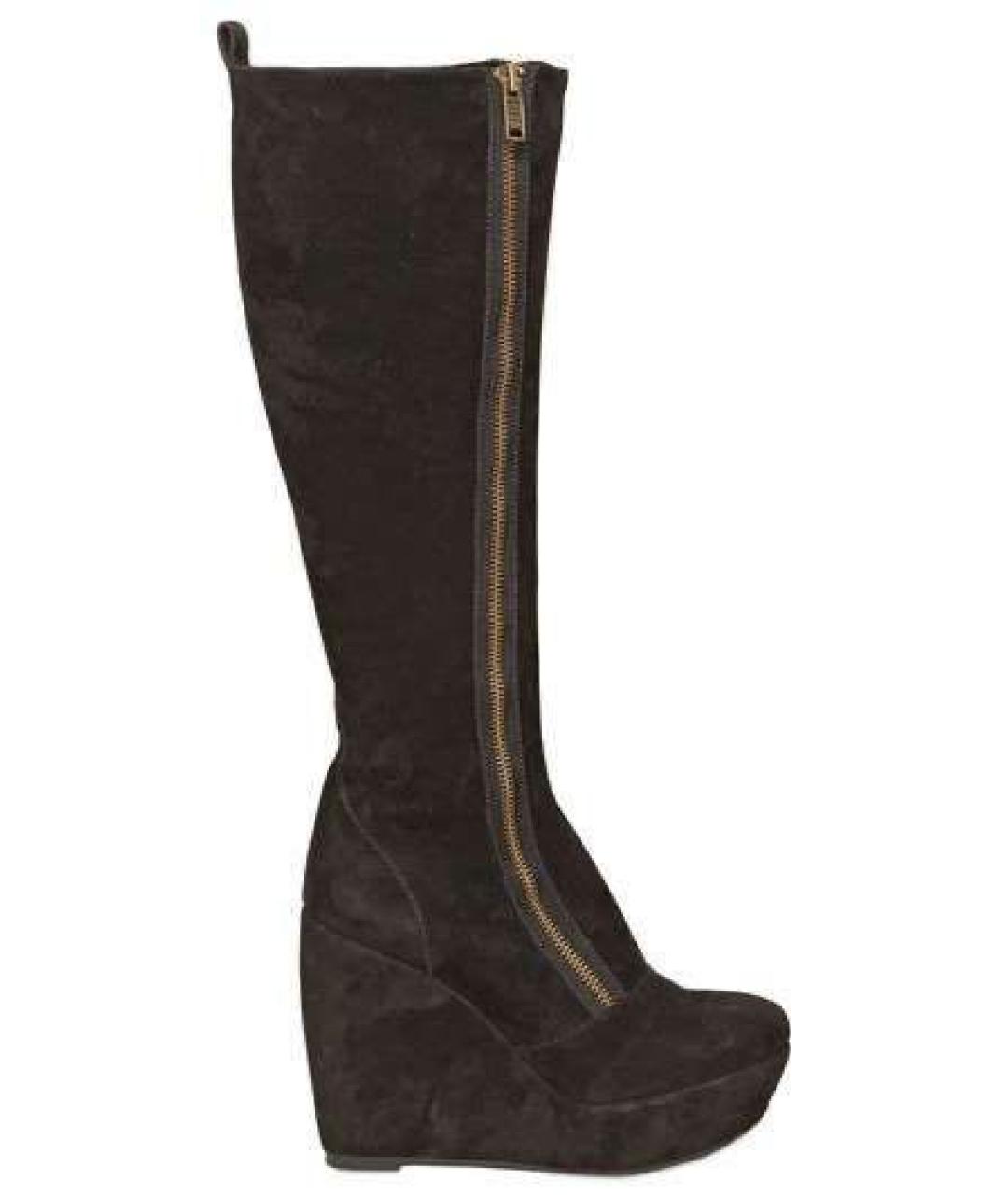 MARC BY MARC JACOBS Черные замшевые сапоги, фото 1