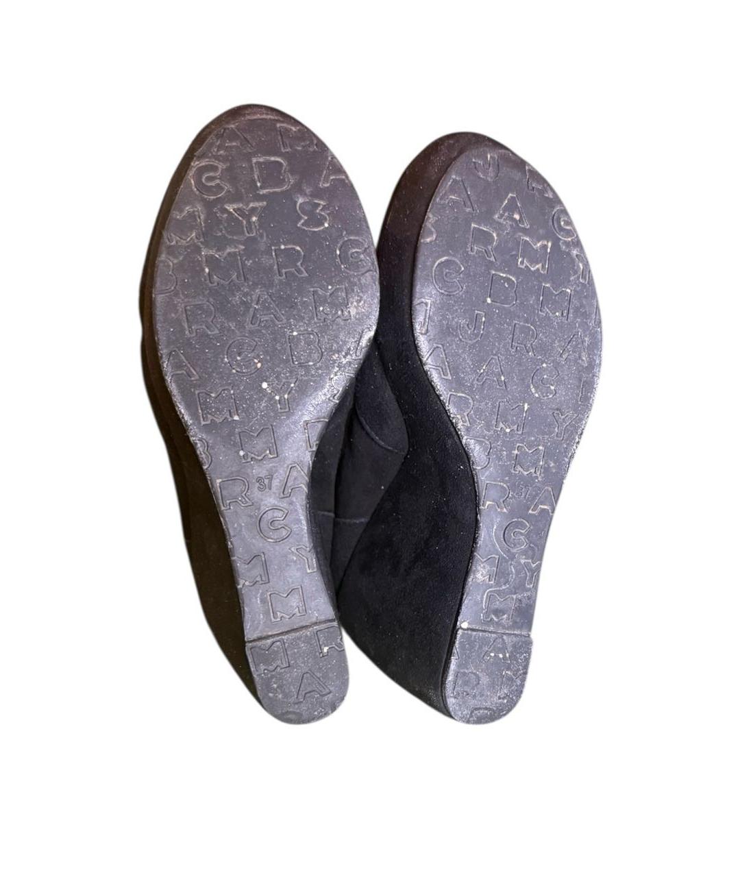 MARC BY MARC JACOBS Черные замшевые сапоги, фото 5