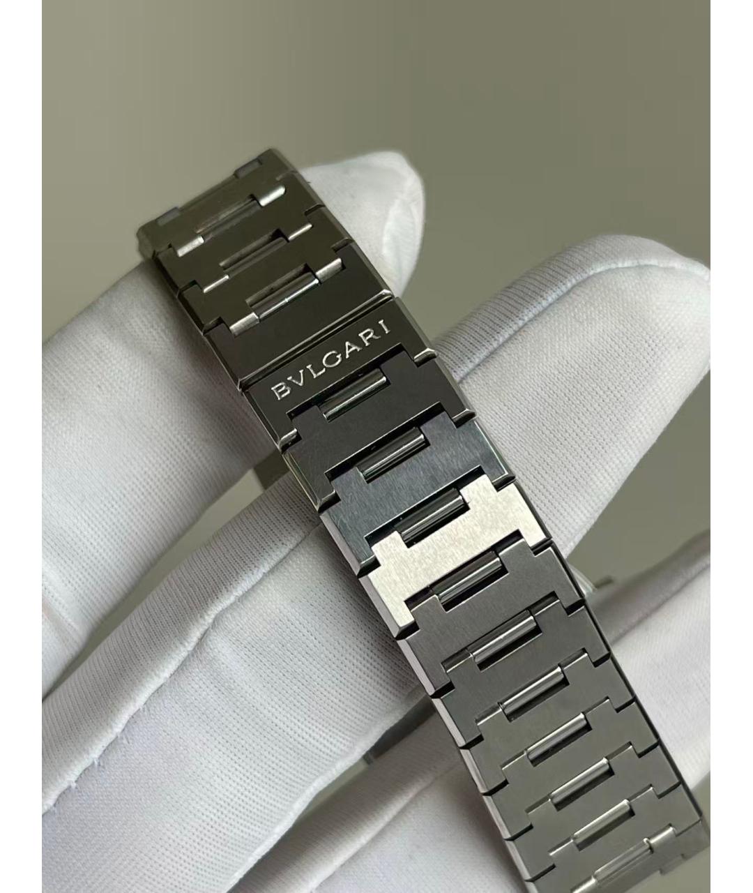 BVLGARI Серебряные металлические часы, фото 5