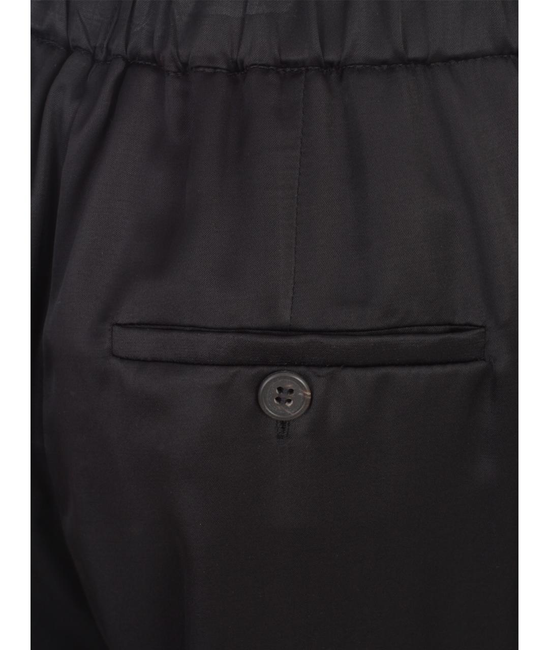 KILTIE Черные вискозные прямые брюки, фото 3