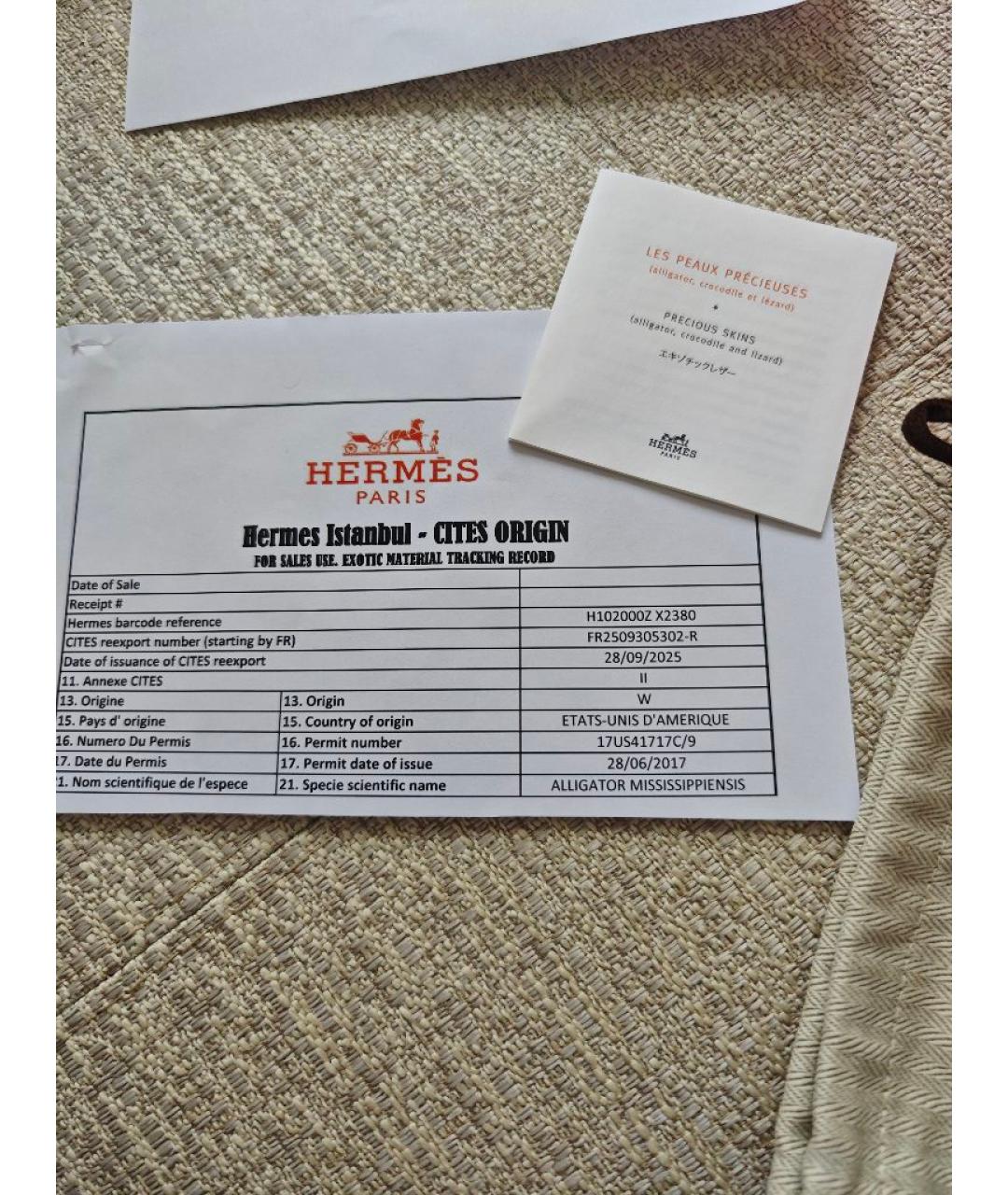 HERMES Серые шлепанцы из экзотической кожи, фото 7