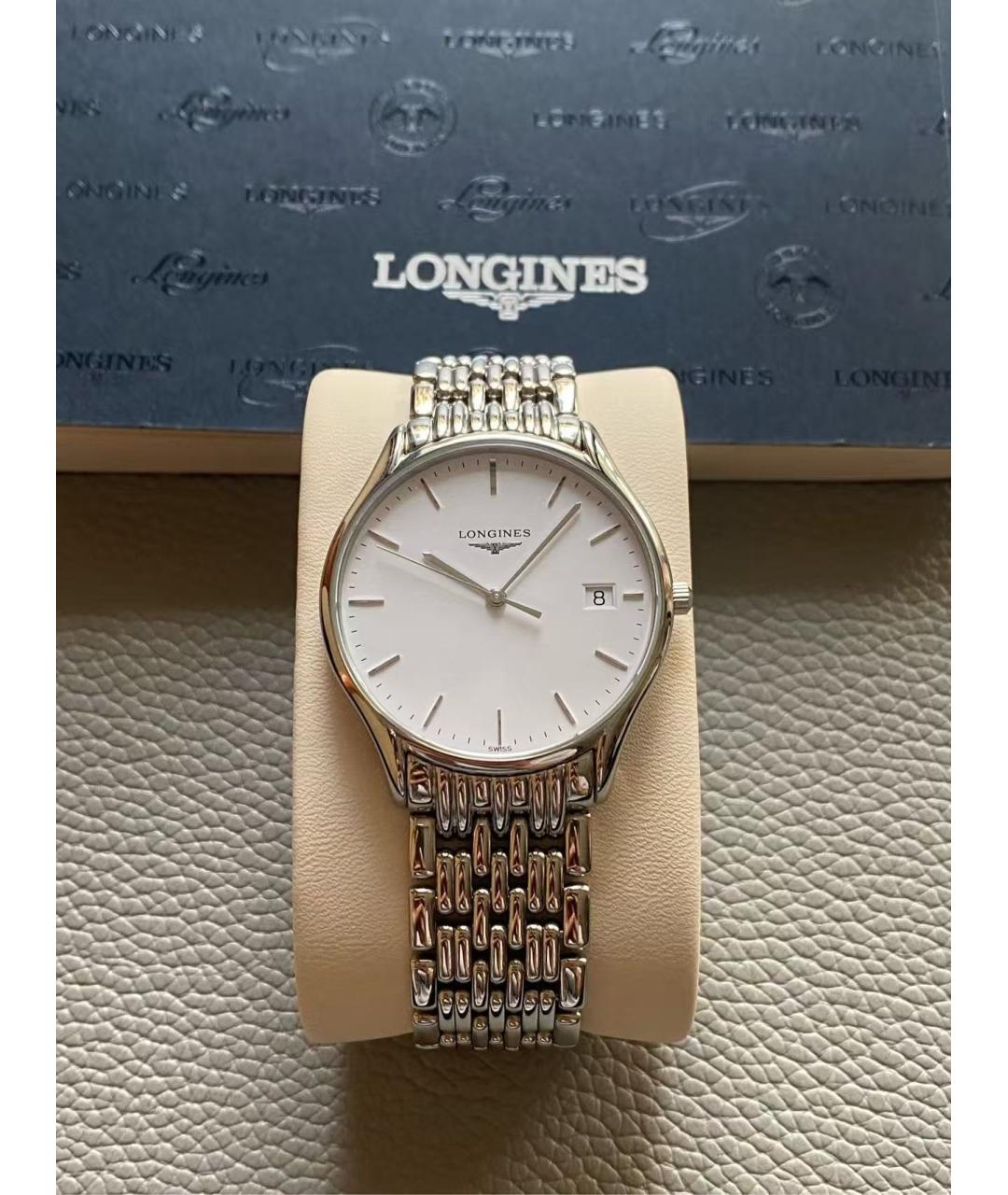 LONGINES Серебряные стальные часы, фото 4