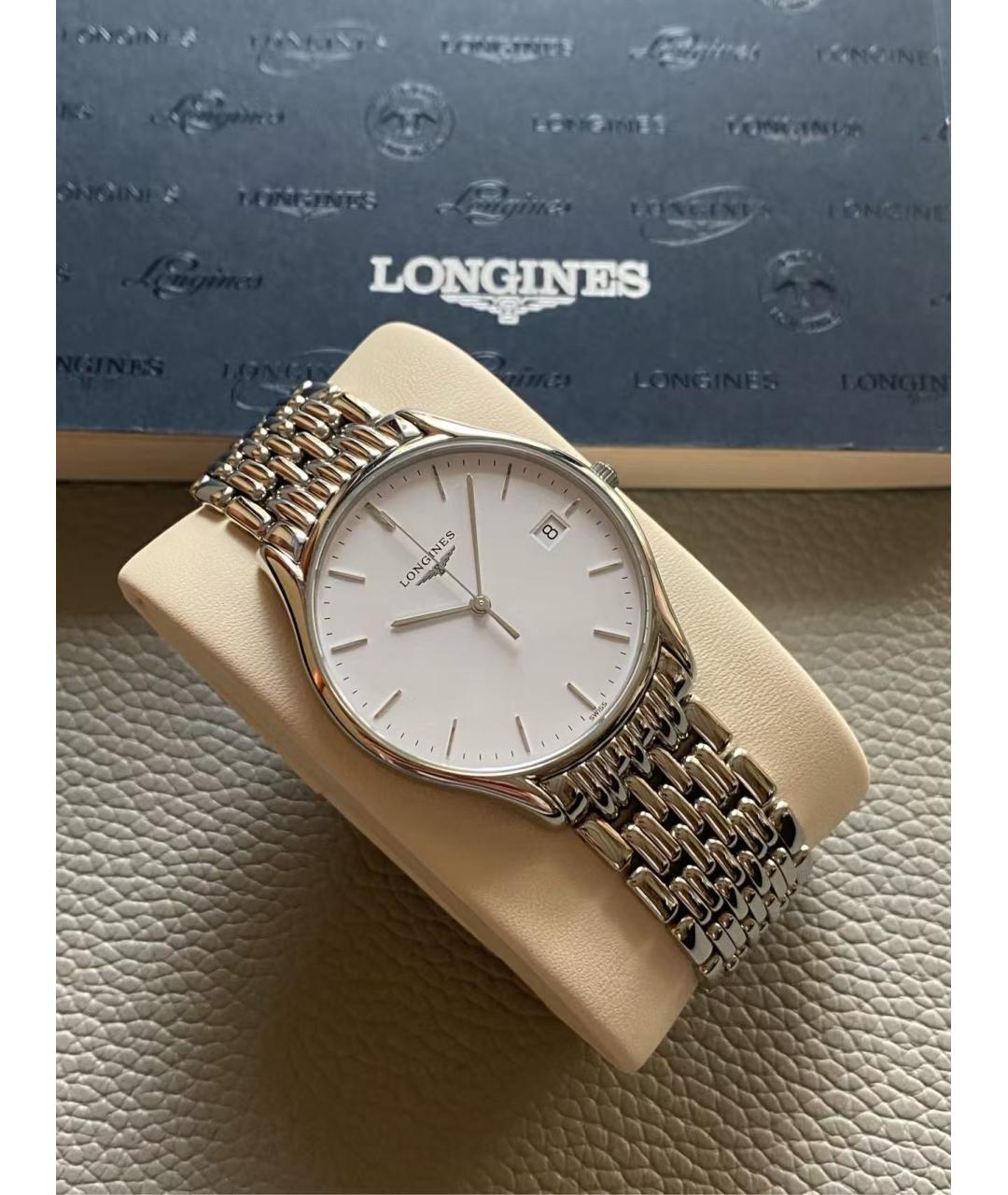LONGINES Серебряные стальные часы, фото 2