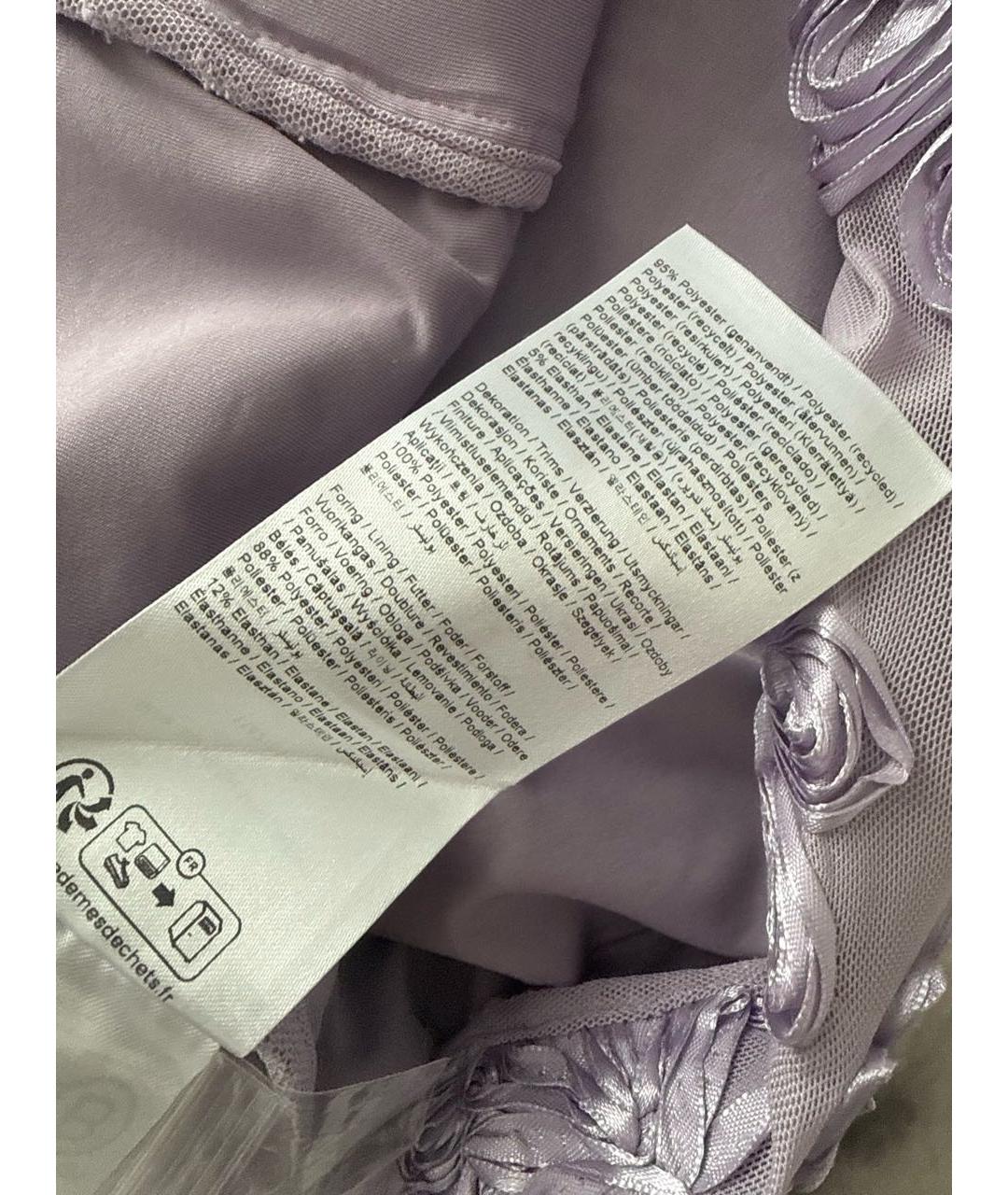 ROTATE Фиолетовое полиэстеровое коктейльное платье, фото 5