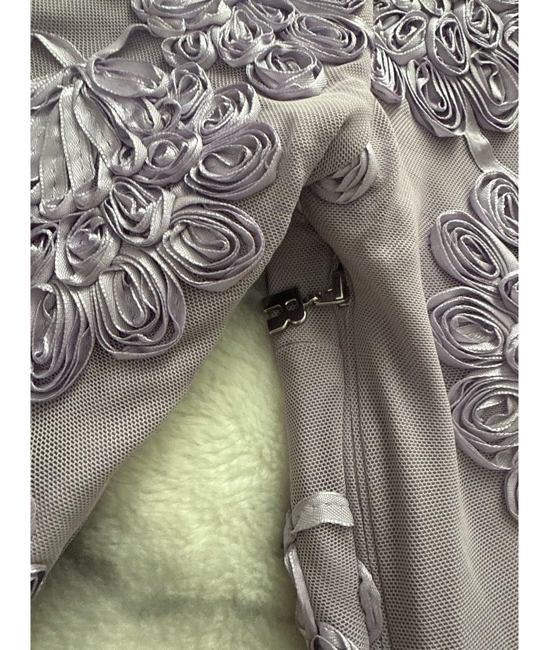 ROTATE Фиолетовое полиэстеровое коктейльное платье, фото 4