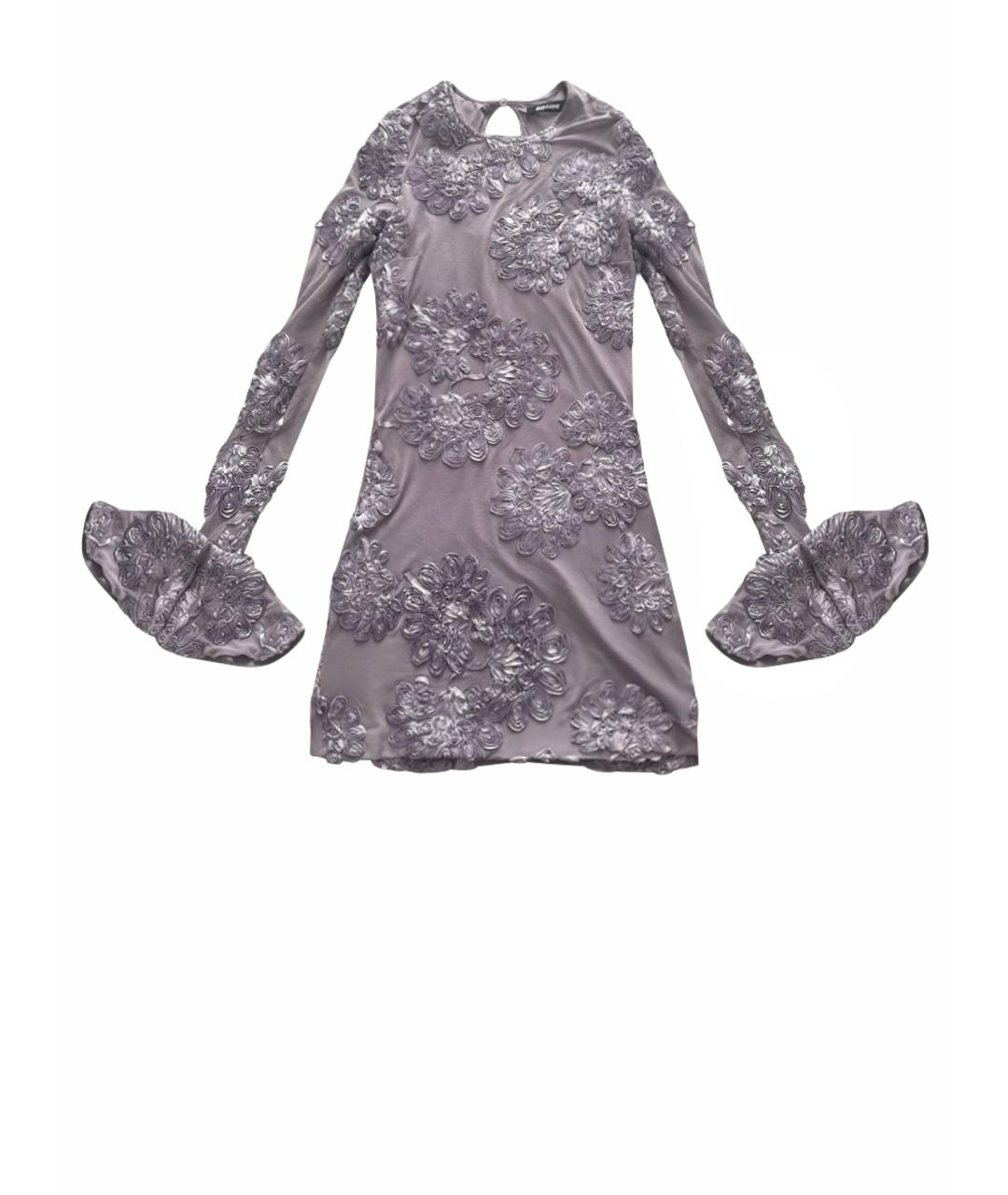 ROTATE Фиолетовое полиэстеровое коктейльное платье, фото 1