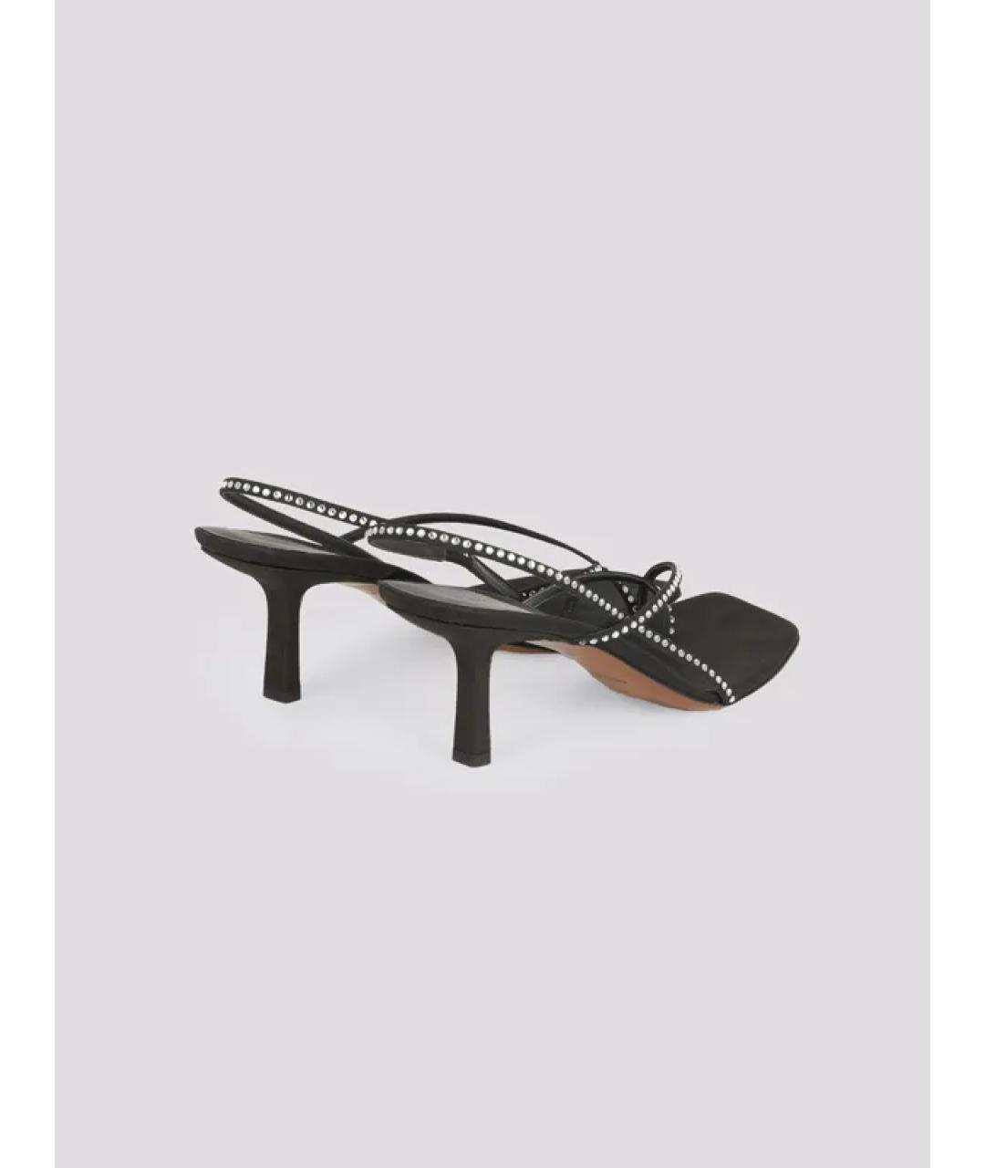 NEOUS Черные кожаные босоножки, фото 3