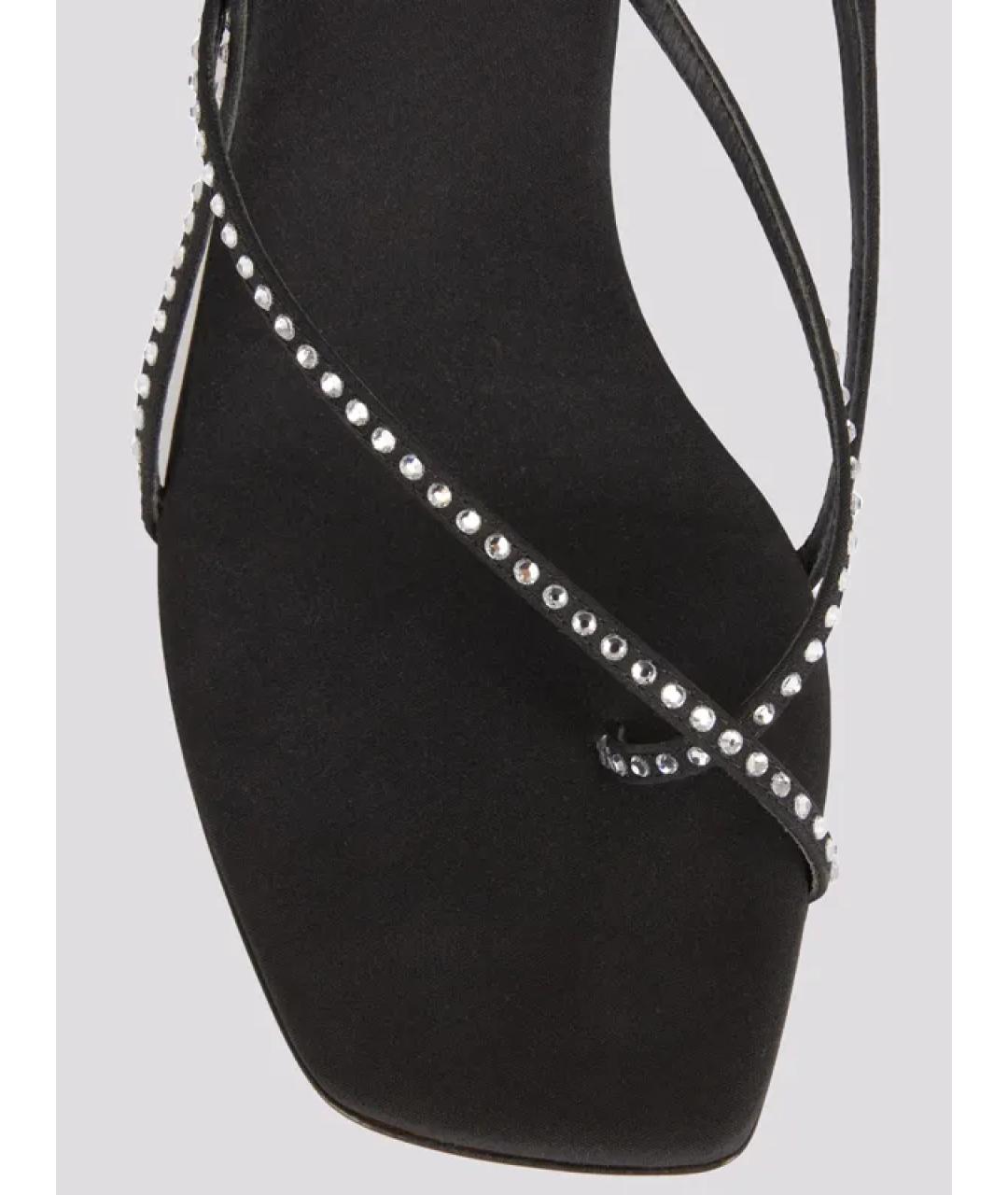 NEOUS Черные кожаные босоножки, фото 4