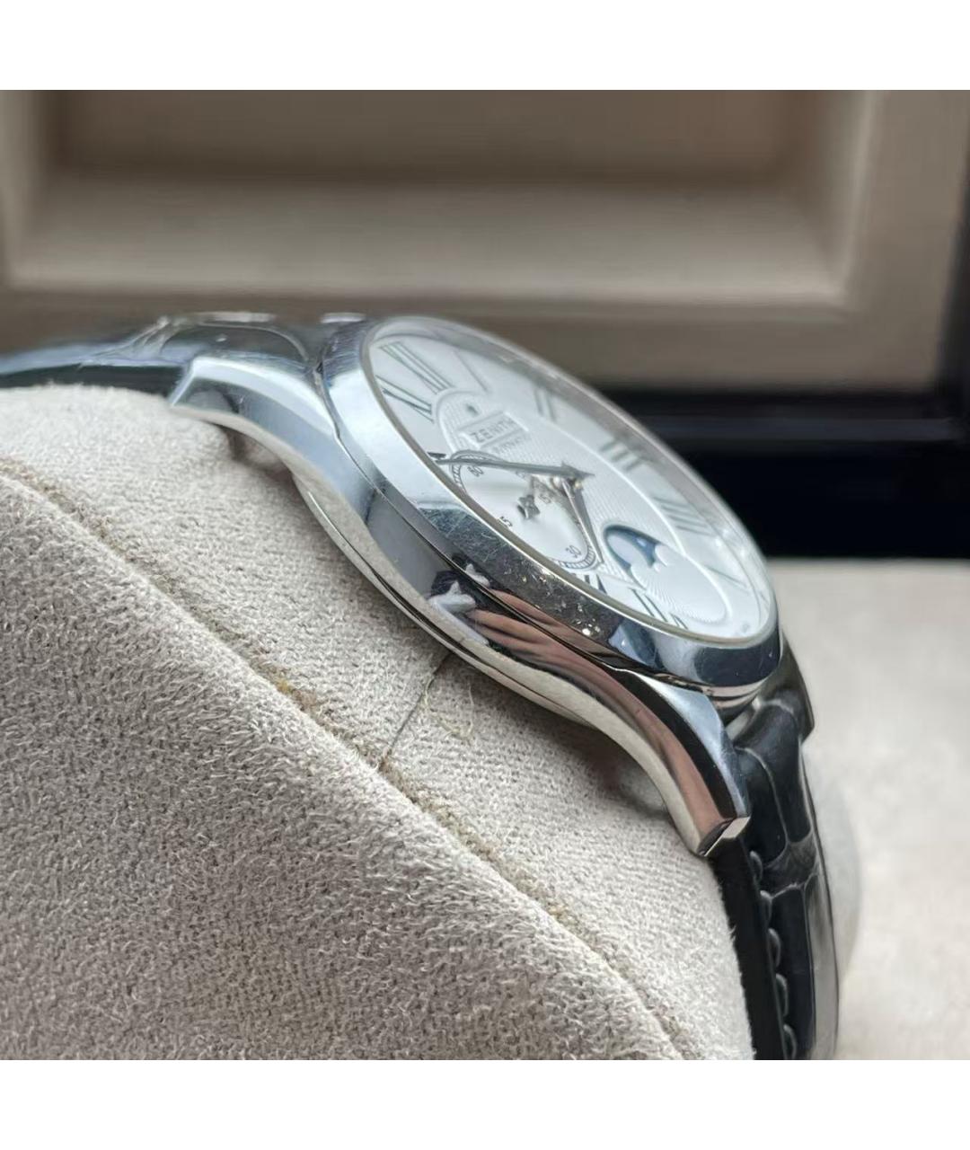 ZENITH Серебряные металлические часы, фото 4