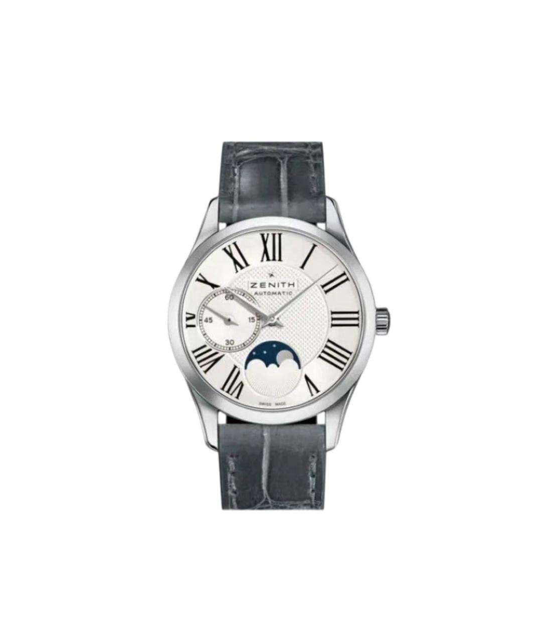 ZENITH Серебряные металлические часы, фото 6