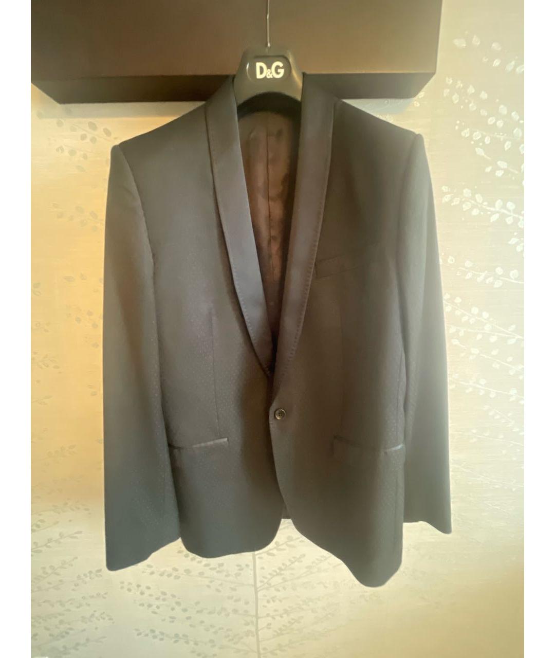 DOLCE&GABBANA Черный шерстяной пиджак, фото 7