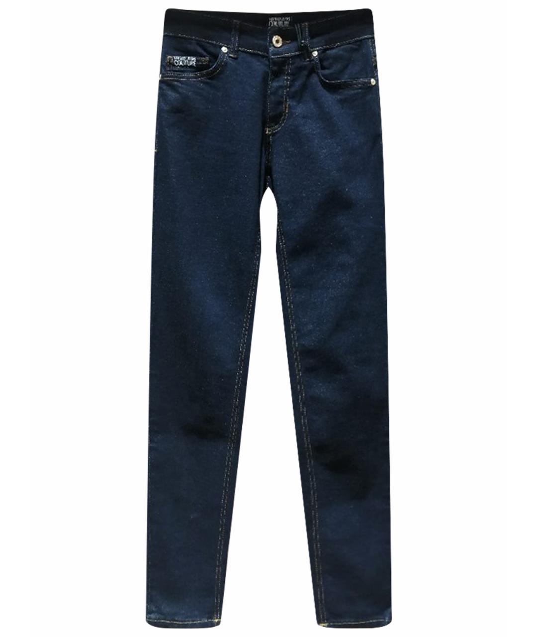 VERSACE JEANS COUTURE Черные хлопковые джинсы слим, фото 1