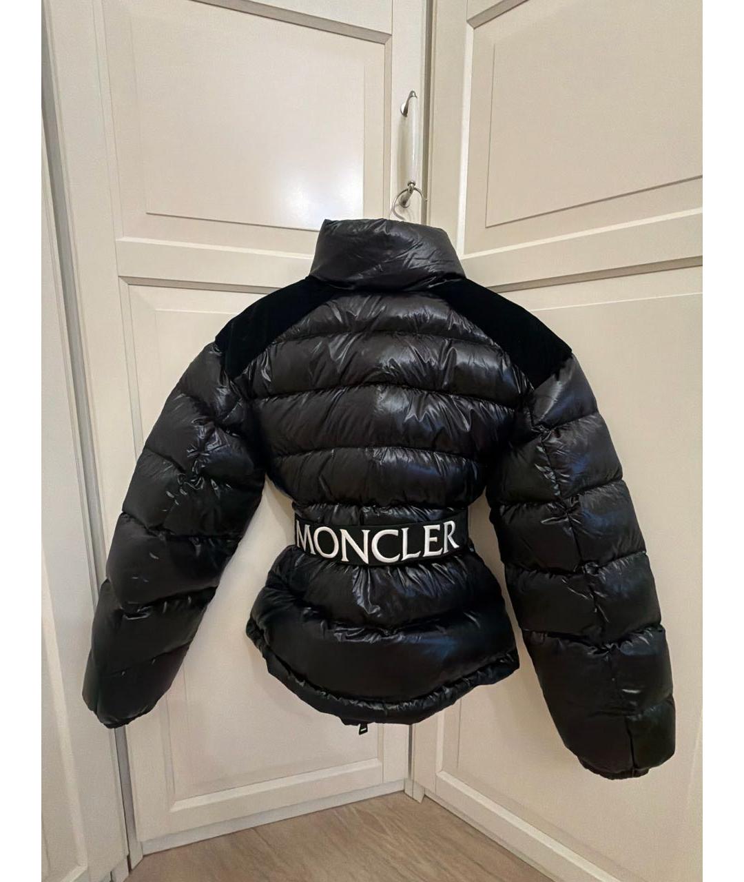 MONCLER Черный пуховик, фото 2