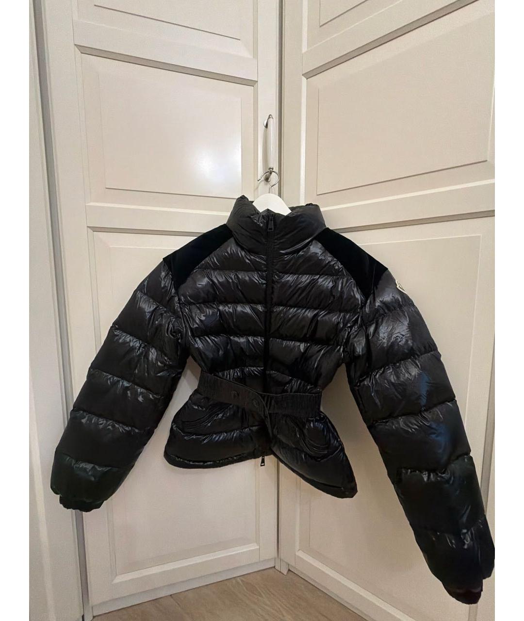 MONCLER Черный пуховик, фото 5