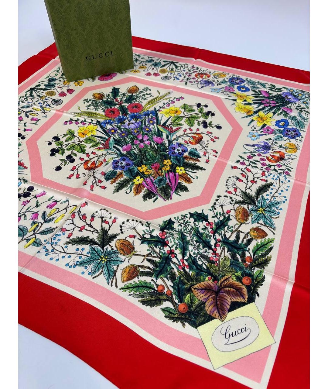 GUCCI Мульти шелковый платок, фото 4