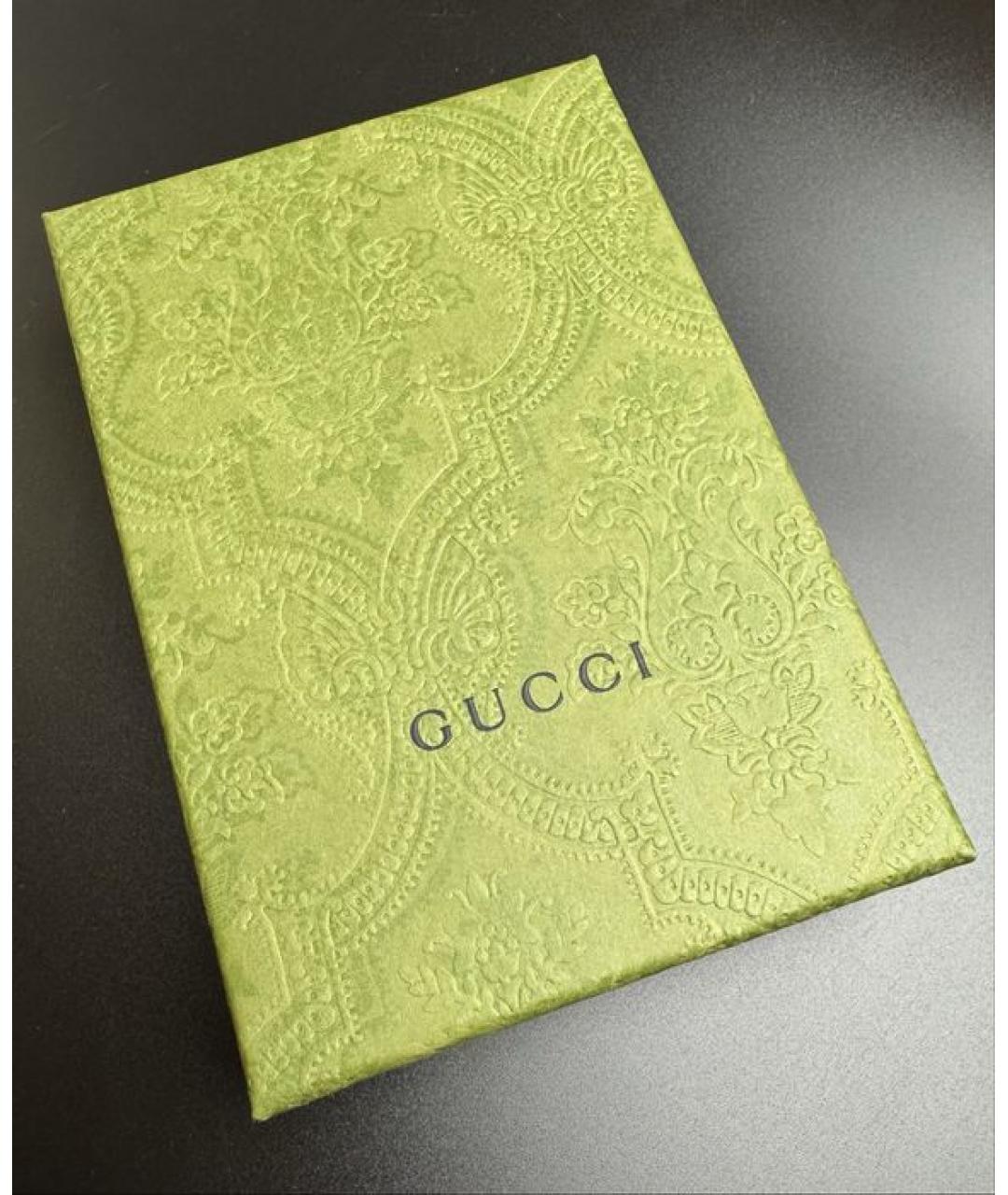 GUCCI Коричневый кожаный кардхолдер, фото 7