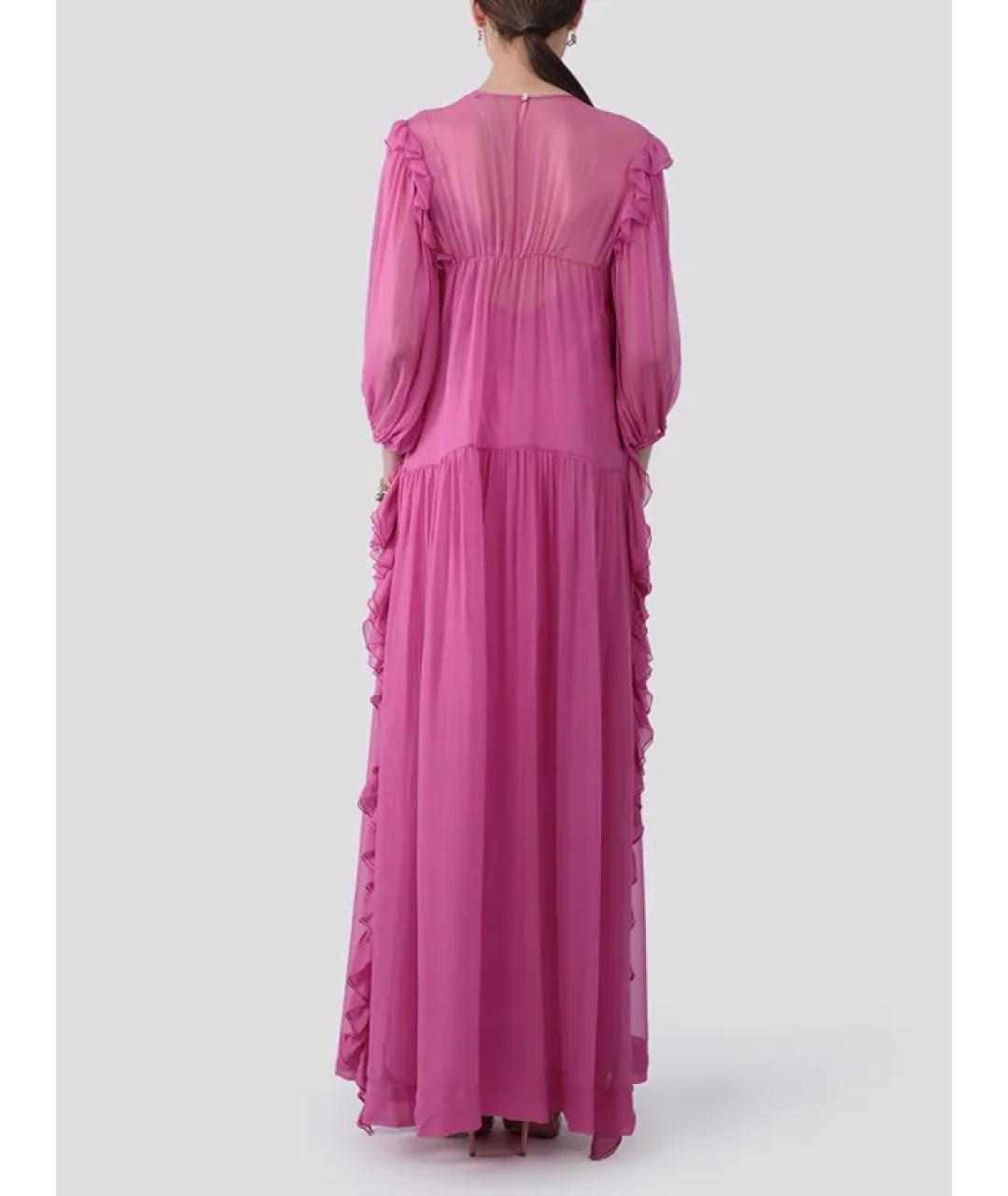 NO. 21 Розовое шелковое вечернее платье, фото 2