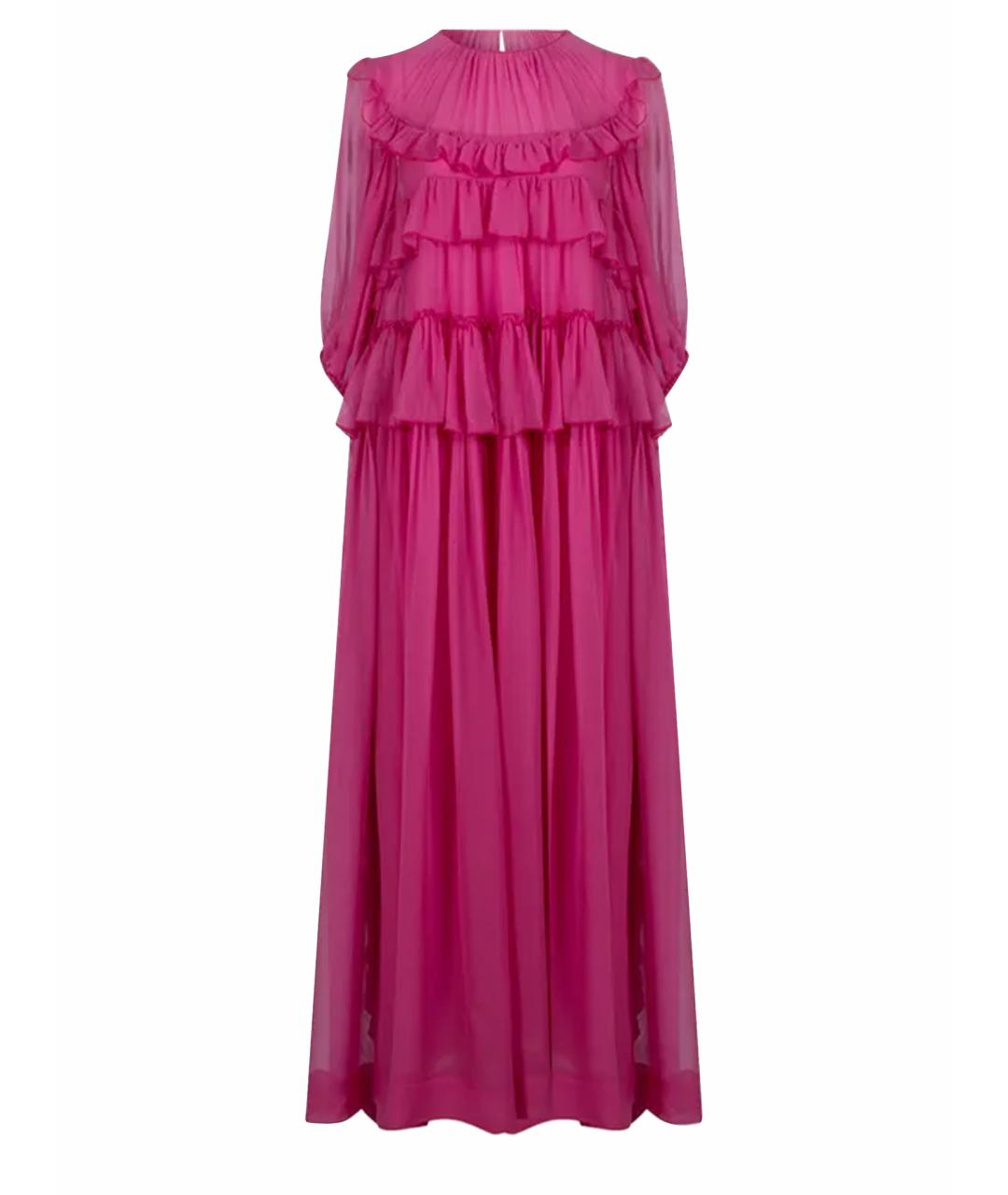 NO. 21 Розовое шелковое вечернее платье, фото 1