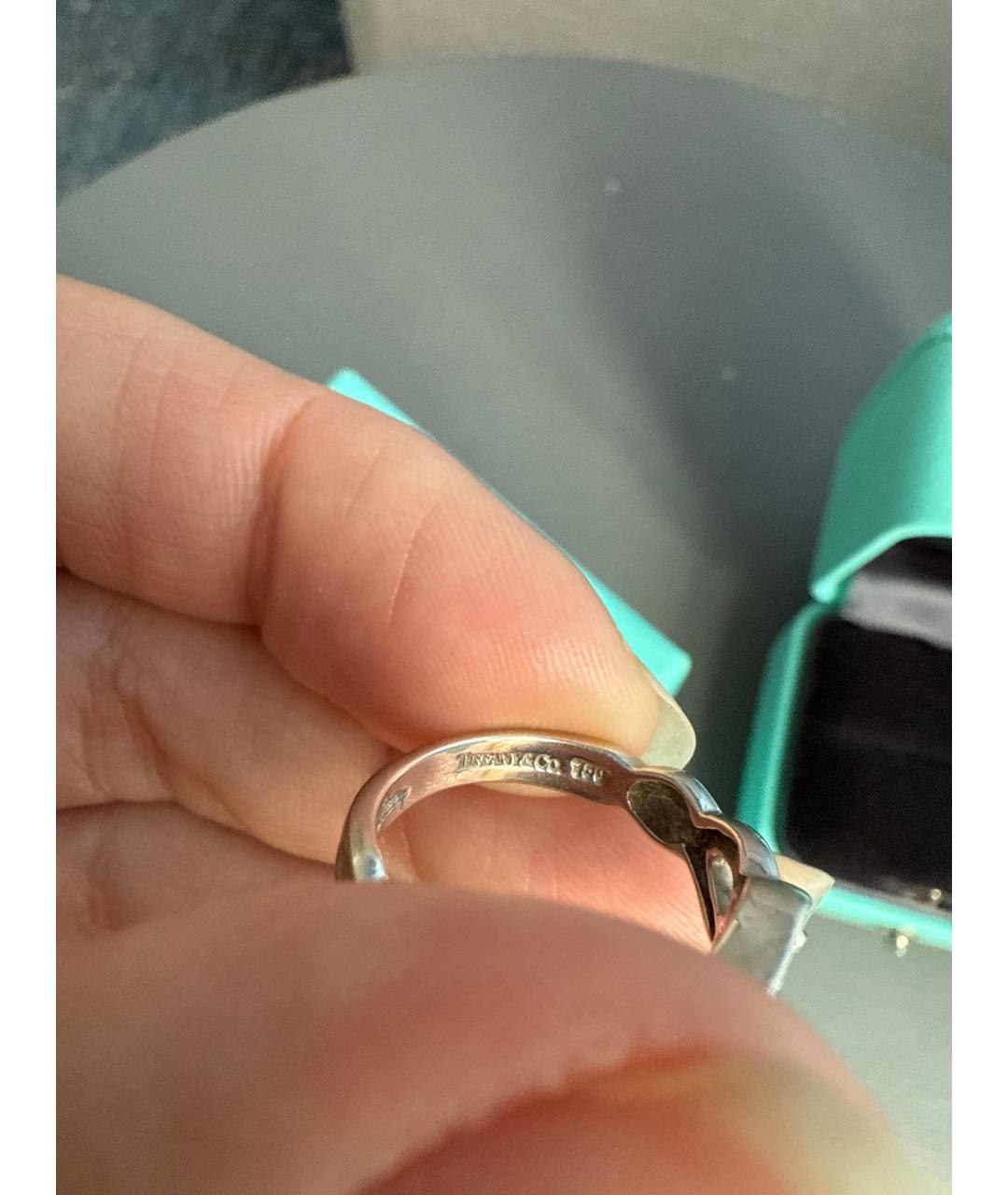 TIFFANY&CO Серебряное кольцо из белого золота, фото 3