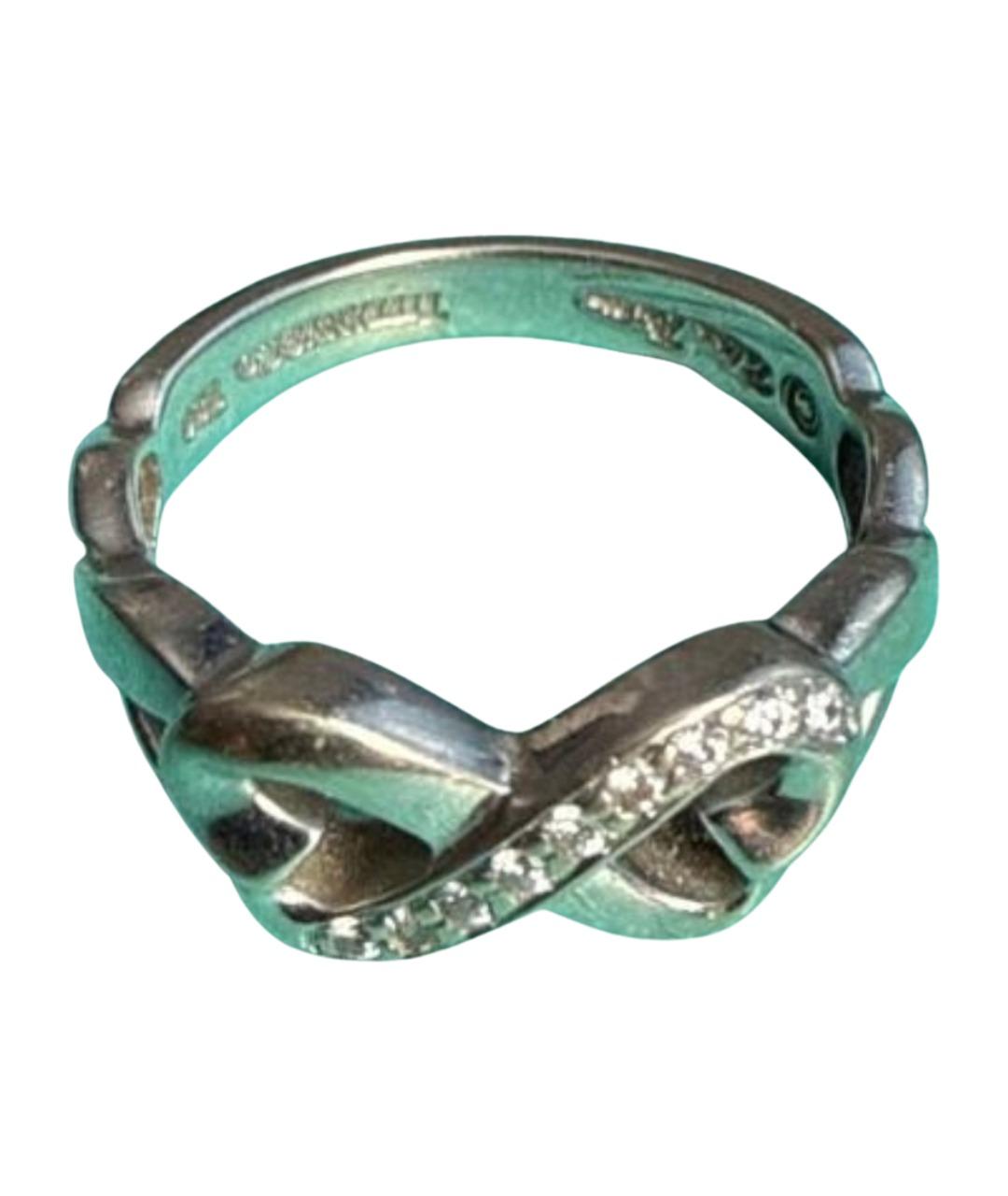 TIFFANY&CO Серебряное кольцо из белого золота, фото 1